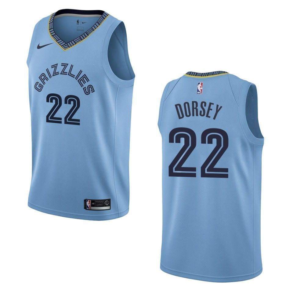 Men's Memphis Grizzlies 22 Tyler Dorsey Statement Swingman Basketball Jersey - Blue - JS410 