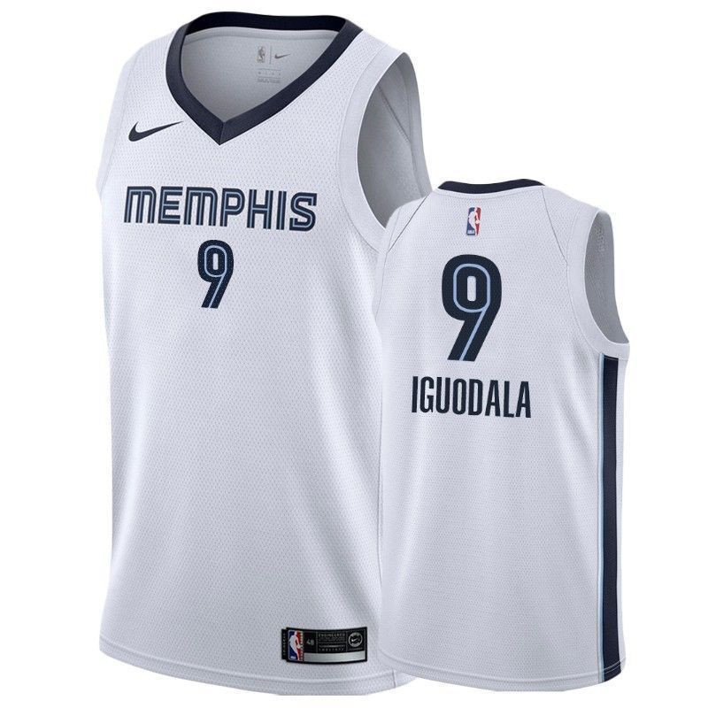 Men's Memphis Grizzlies Andre Iguodala 9 Association Basketball Jersey - JS680 