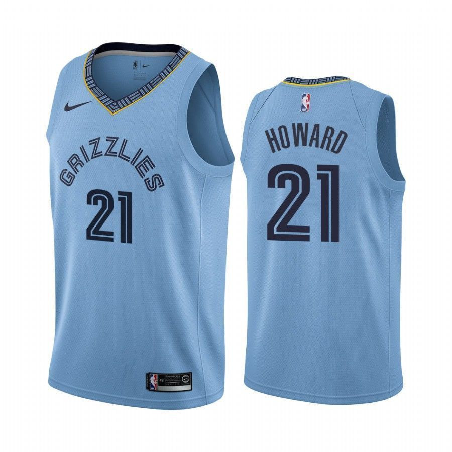 Men's Memphis Grizzlies Dwight Howard 21 Statet Basketball Jersey - JS155 