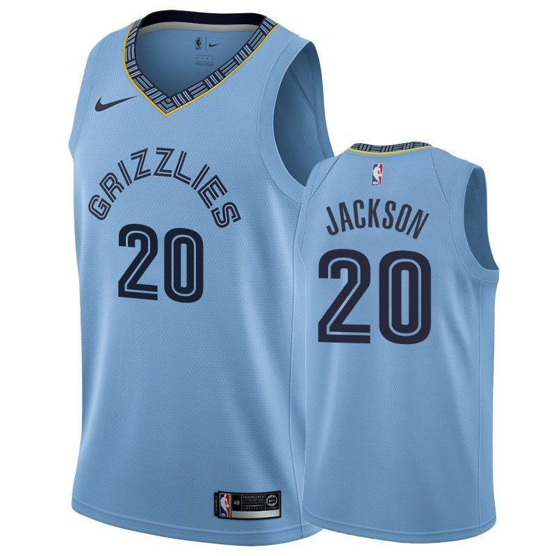 Men's Memphis Grizzlies Josh Jackson 20 Statet Basketball Jersey - JS483 