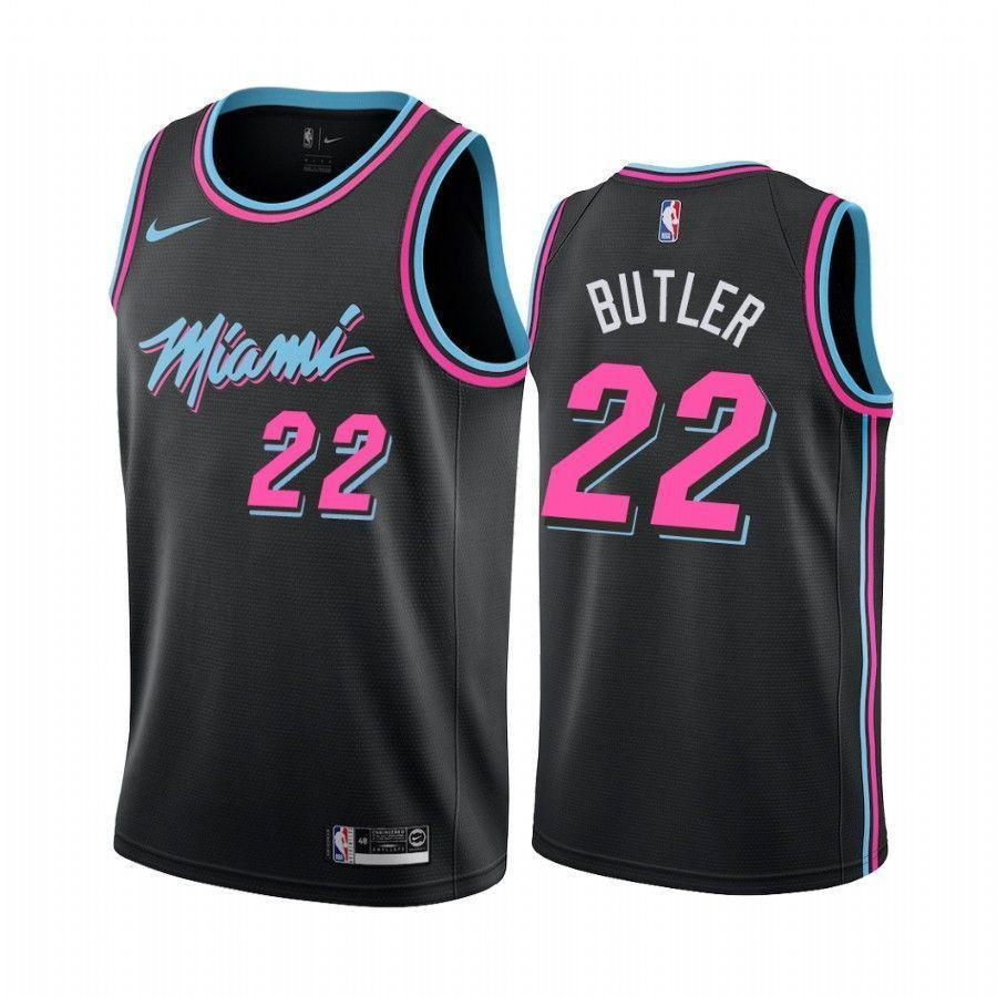Men's Miami Heat Jimmy Butler 22 City Men's Basketball Jersey - JS683 