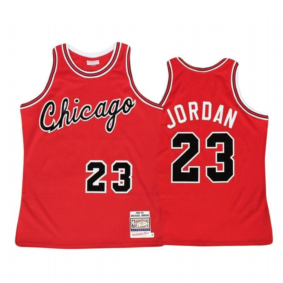 Men's Michael Jordan 23 Chicago Bulls Red Hardwood Classics Basketball Jersey - JS365 