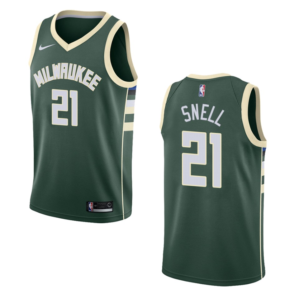 Men's Milwaukee Bucks #21 Tony Snell Icon Swingman Basketball Jersey - Green
