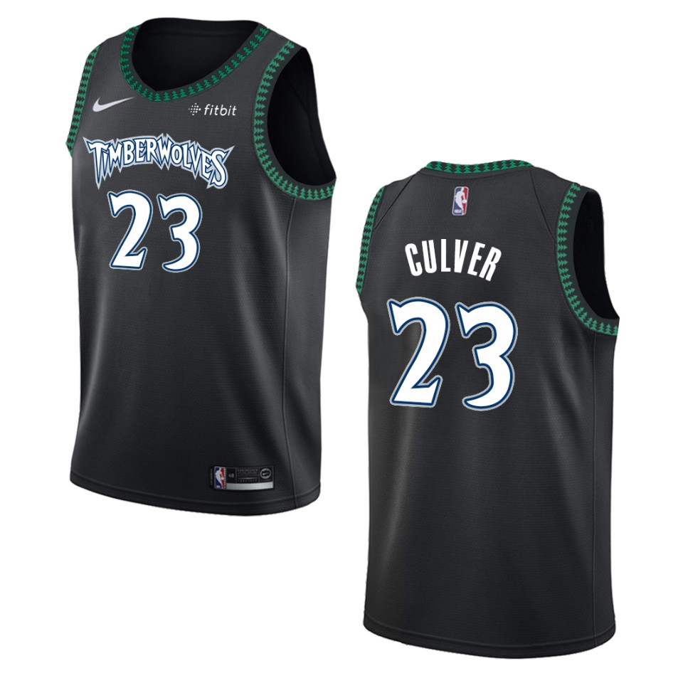 Men's Minnesota Timberwolves #23 Jarrett Culver Hardwood Classics Swingman Basketball Jersey - Black