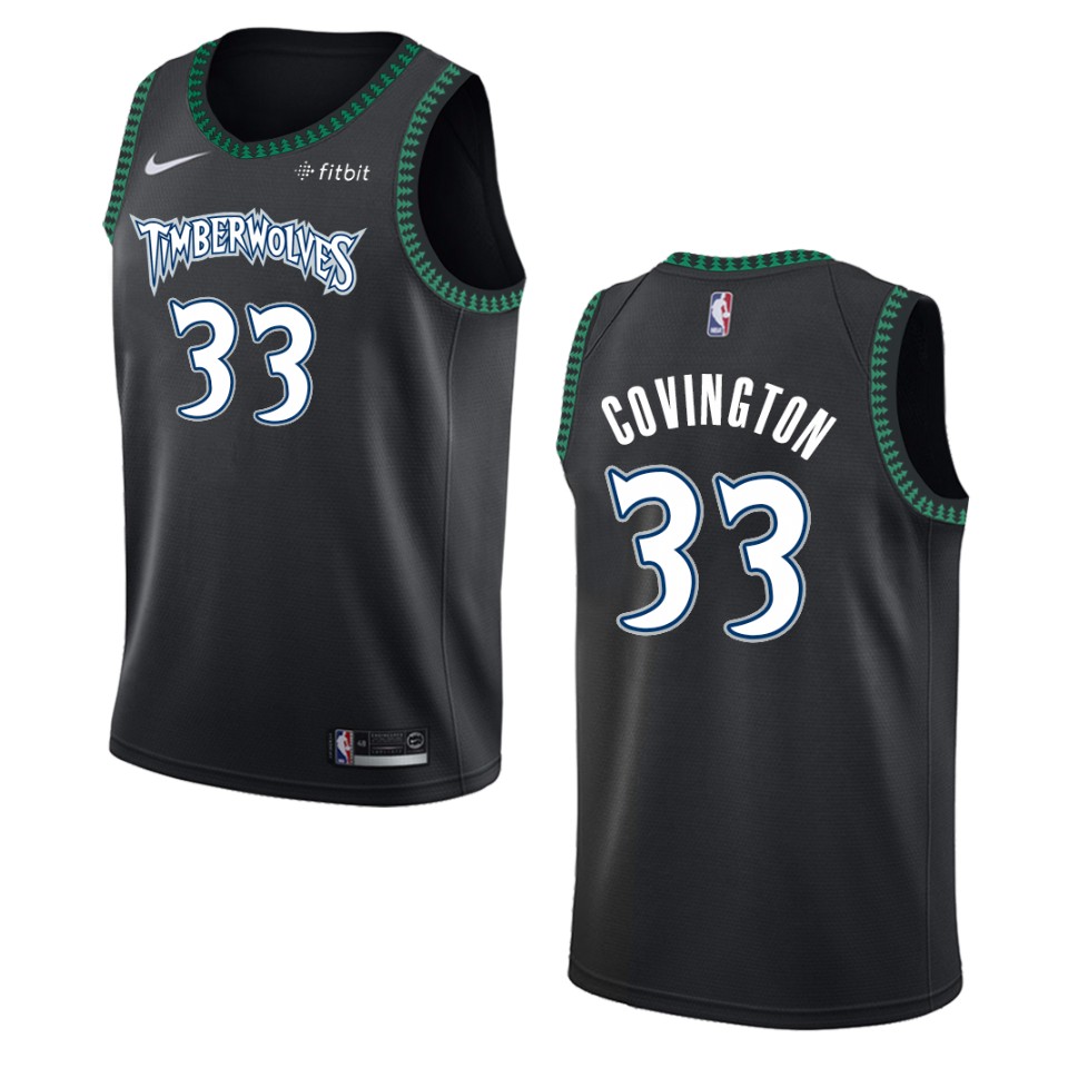 Men's Minnesota Timberwolves #33 Robert Covington Classic Swingman Basketball Jersey - Black