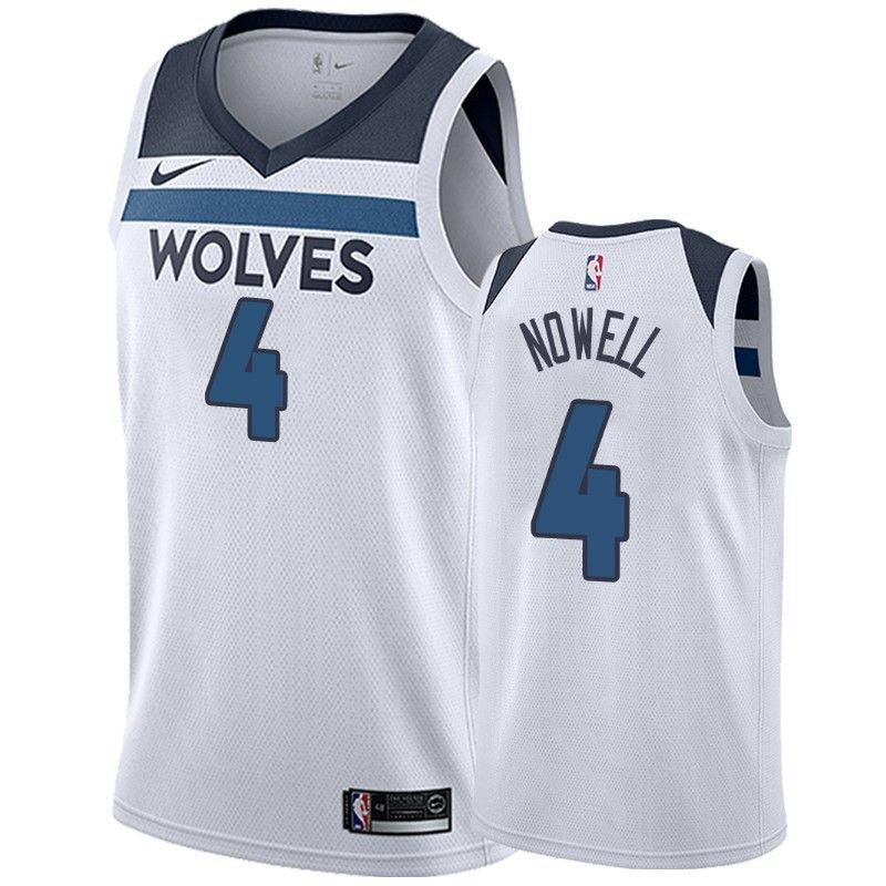 Men's Minnesota Timberwolves Jaylen Nowell 4 Association Basketball Jersey - JS543 