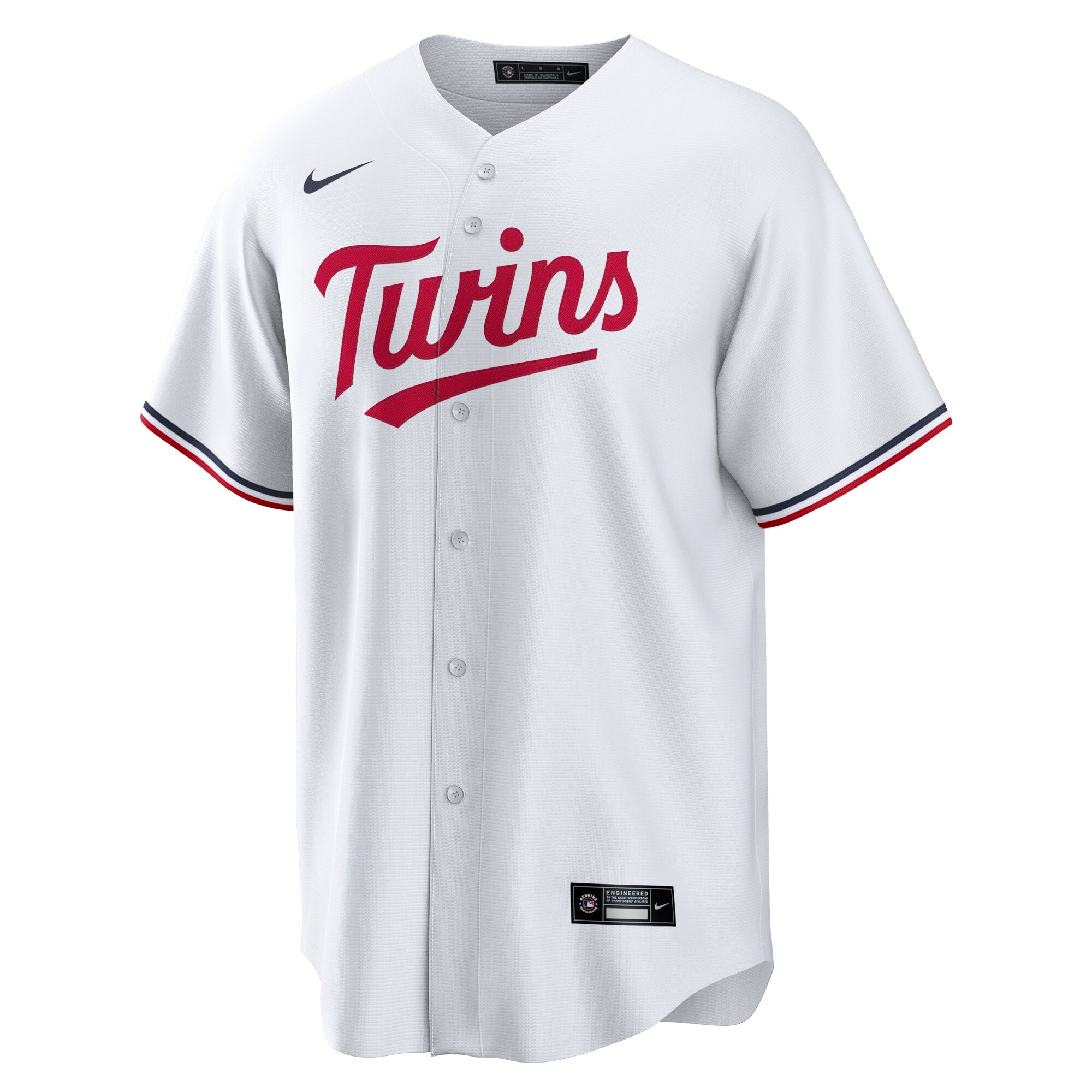 Alternative view of Men's Minnesota Twins Carlos Correa White Home Player Baseball Jersey 