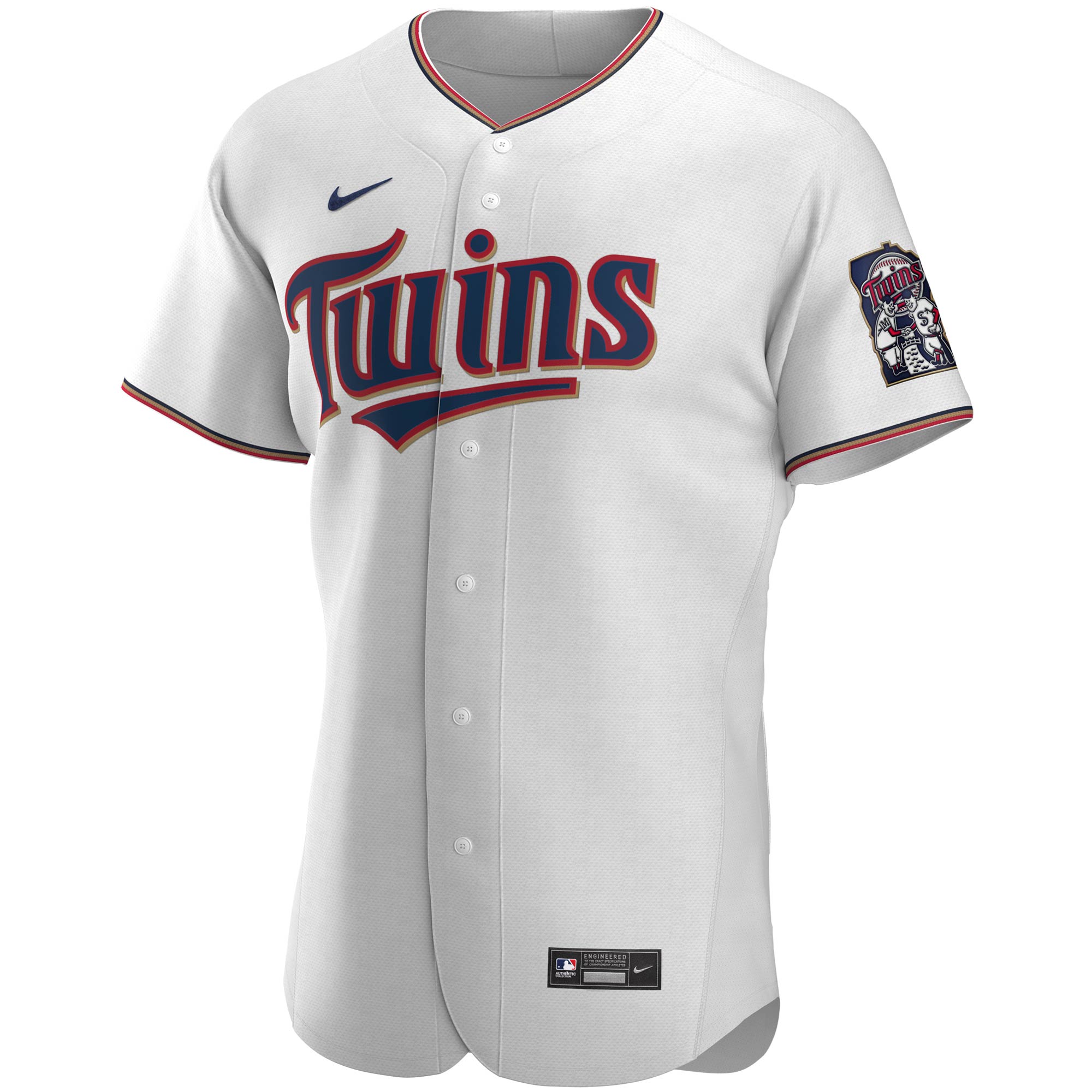 Alternative view of Men's Minnesota Twins Miguel Sano White Home Player Baseball Jersey 