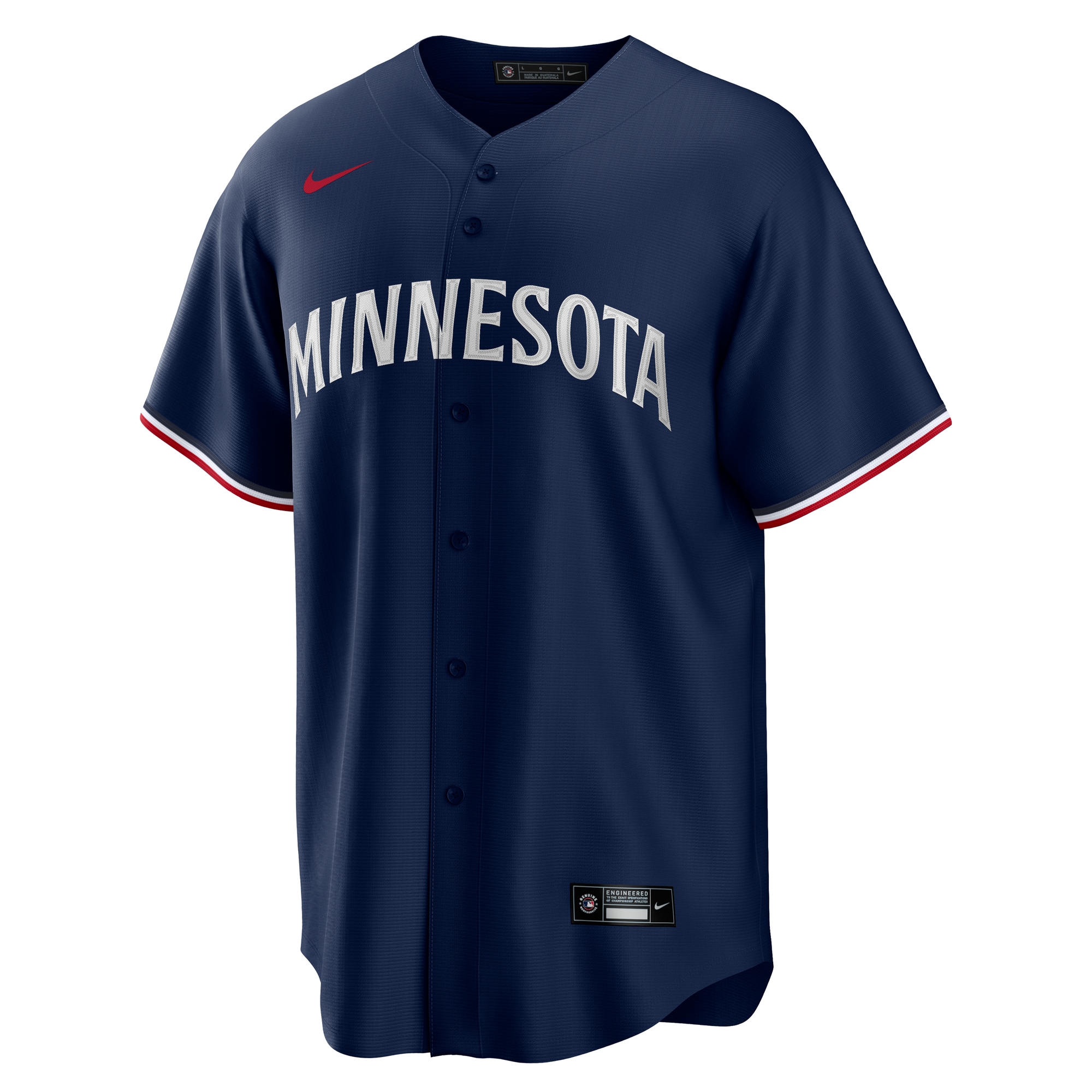 Alternative view of Men's Minnesota Twins Royce Lewis Navy Alternate Baseball Jersey 