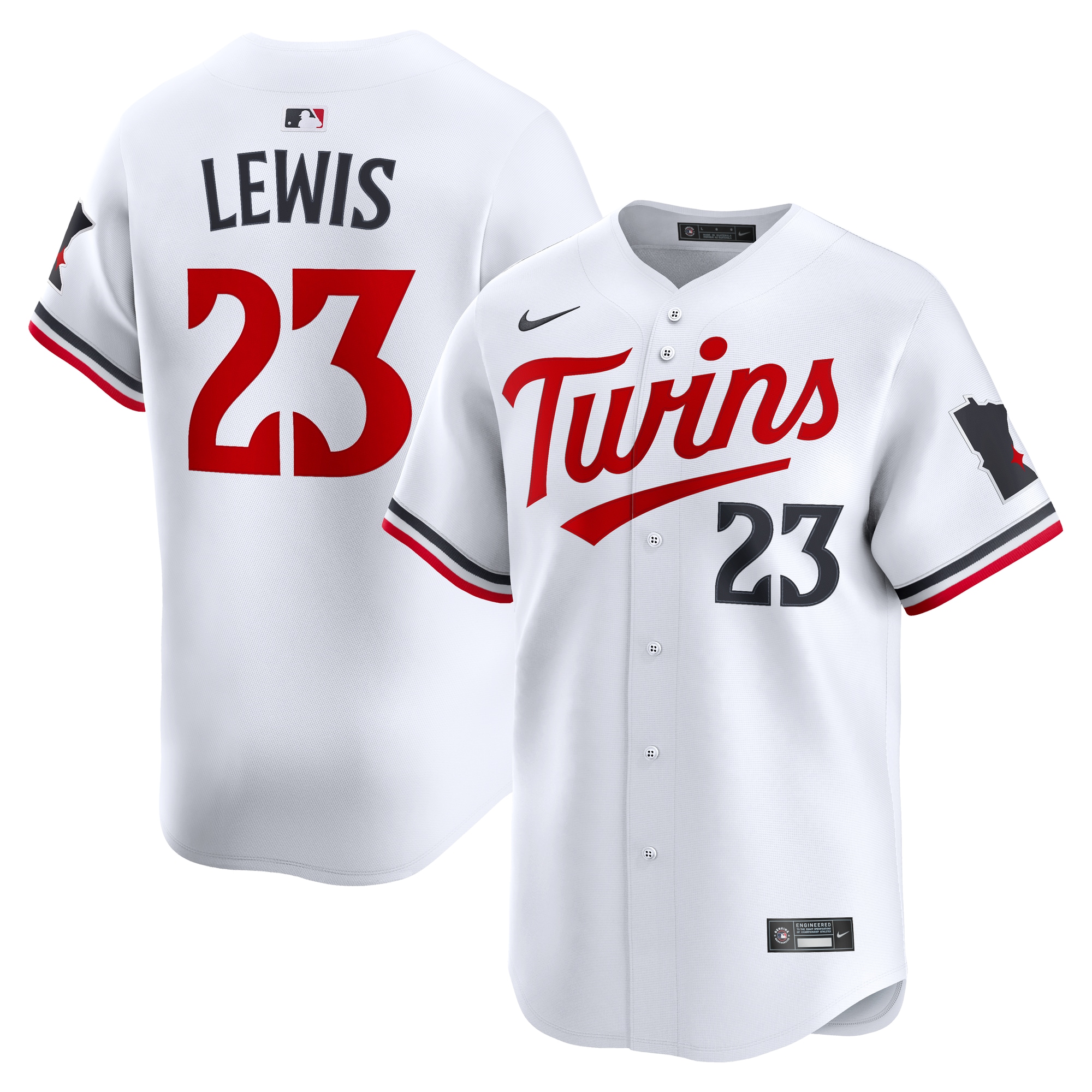 Men's Minnesota Twins Royce Lewis White Home Limited Player Baseball Jersey 