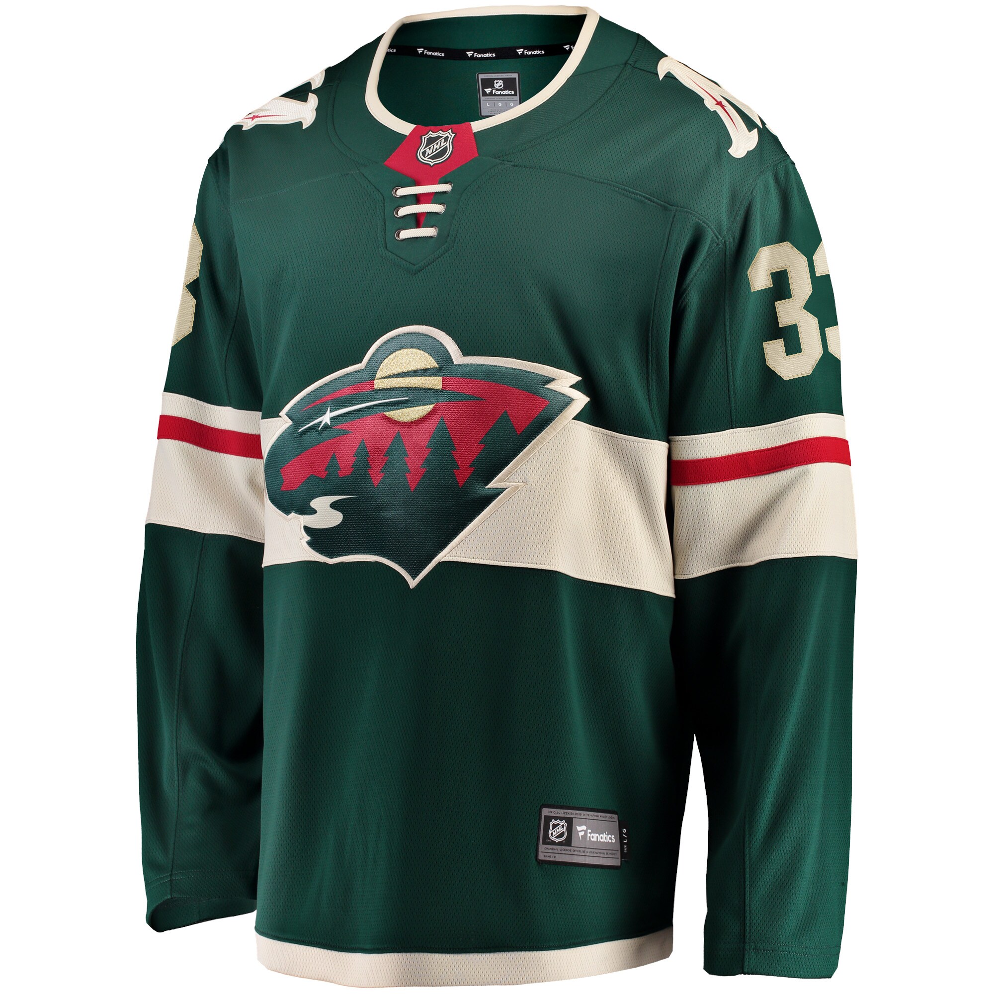 Alternative view of Men's Minnesota Wild Alex Goligoski Green Home Breakaway Player Hockey Jersey - JS976 