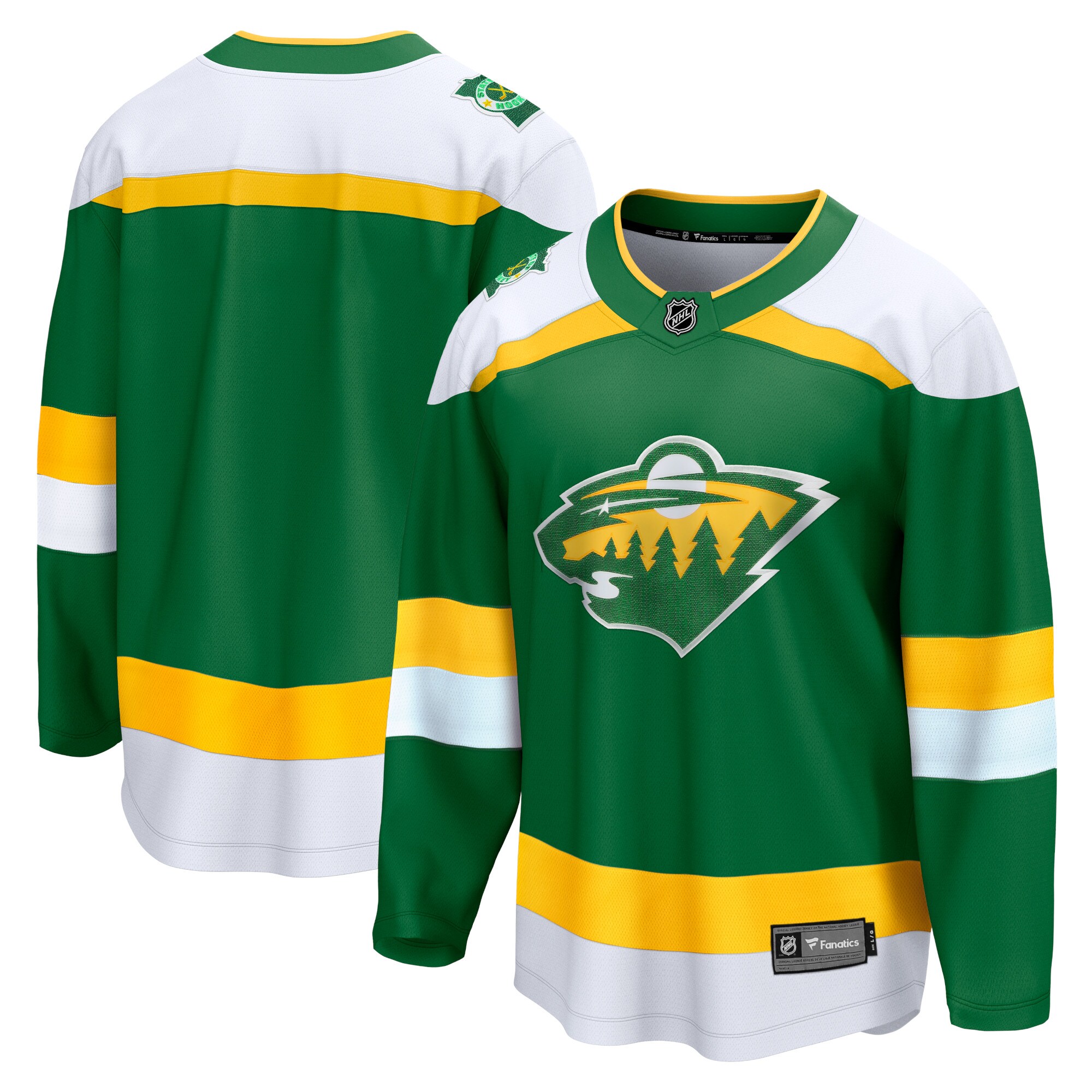 Men's Minnesota Wild Green Alternate Premier Breakaway Hockey Jersey - JS670 