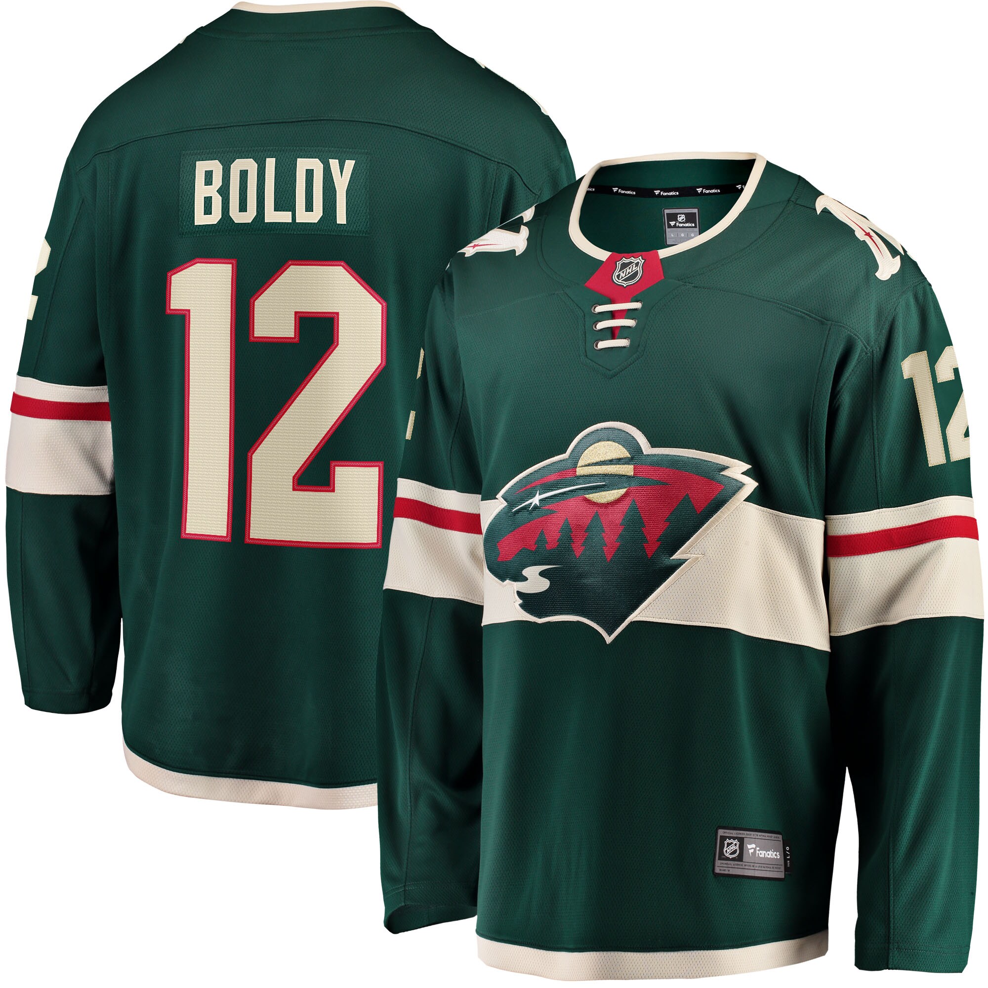 Men's Minnesota Wild Matthew Boldy Green Home Breakaway Player Hockey Jersey - JS712 