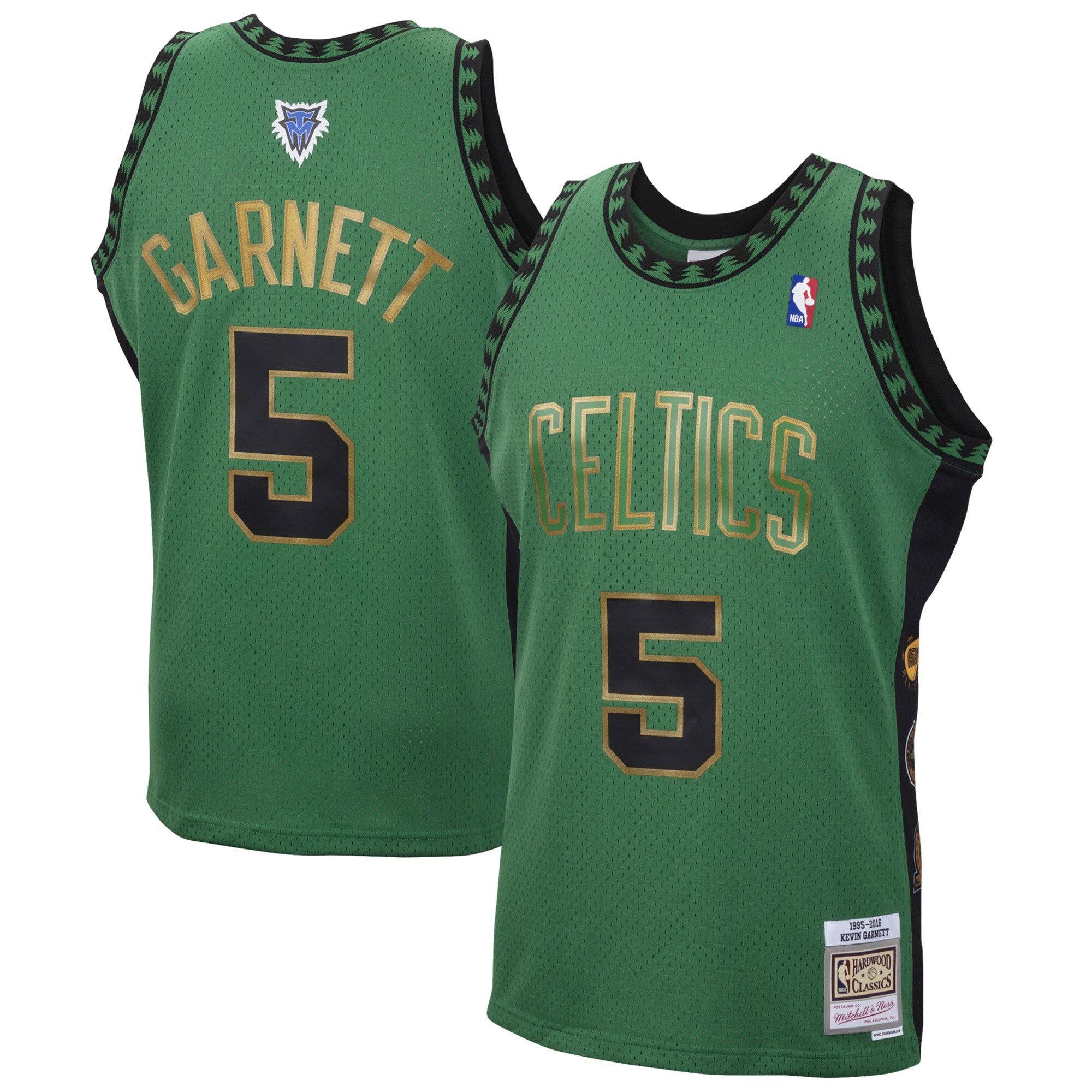 Men's Mitchell & Ness Kevin Garnett Green Boston Celtics Special Edition 2020 Hardwood Classics Swingman Basketball Jersey