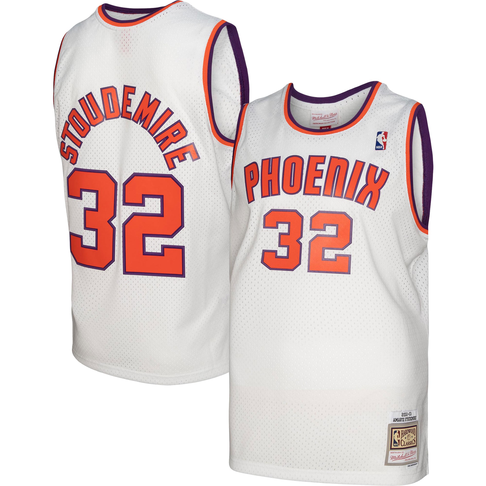 Men's Mitchell & Ness Amar'e Stoudemire White Phoenix Suns 2002/03 Hardwood Classics Swingman Basketball Jersey - JS935 