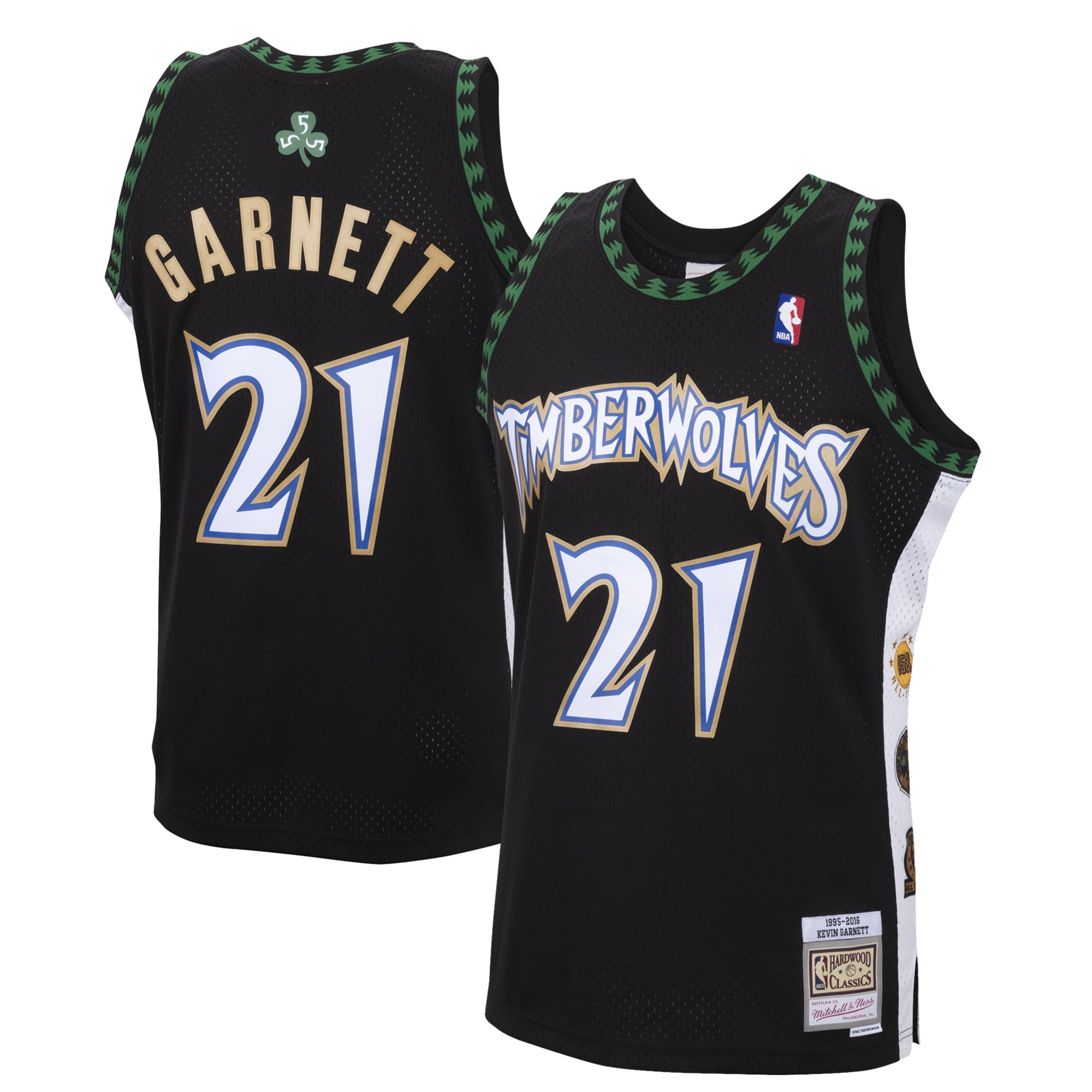 Men's Mitchell & Ness Kevin Garnett Black Minnesota Timberwolves Special Edition 2020 Hardwood Classics Swingman Basketball Jersey