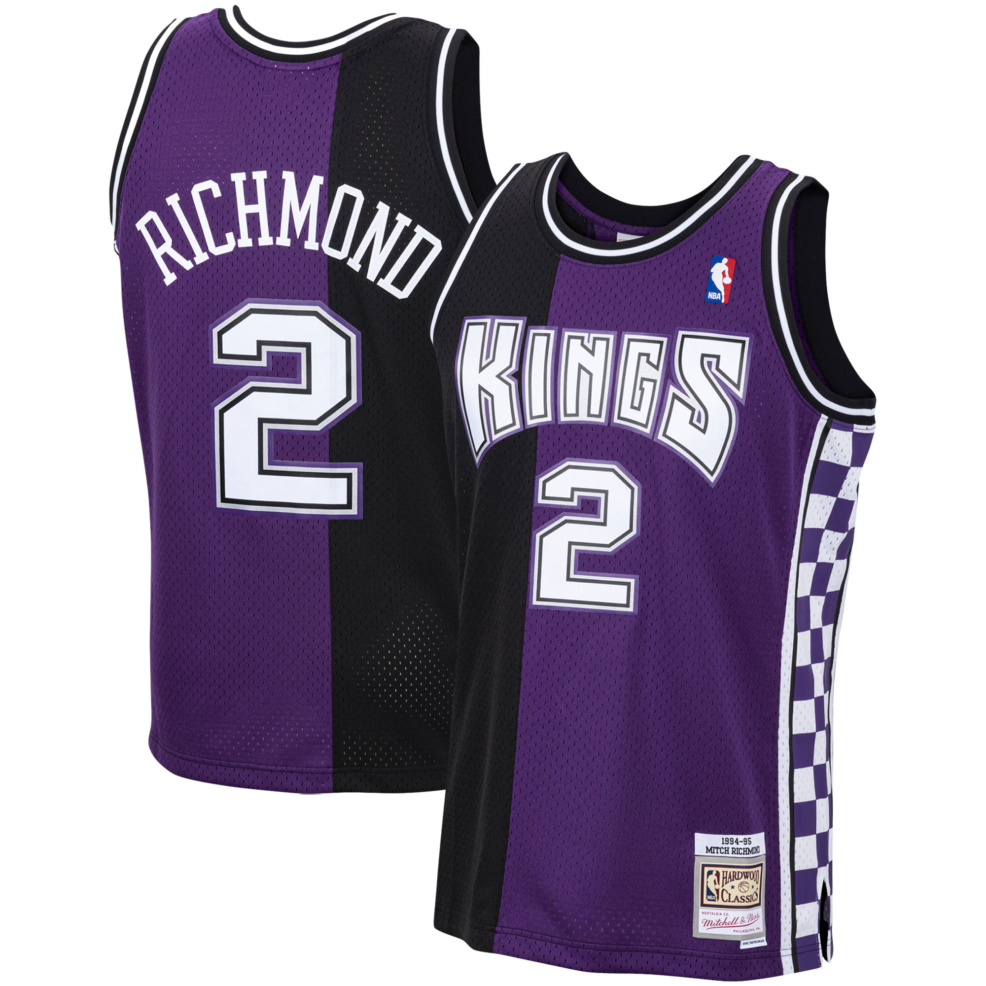 Men's Mitchell & Ness Mitch Richmond Purple Sacramento Kings 1994-95 Hardwood Classics Swingman Basketball Jersey