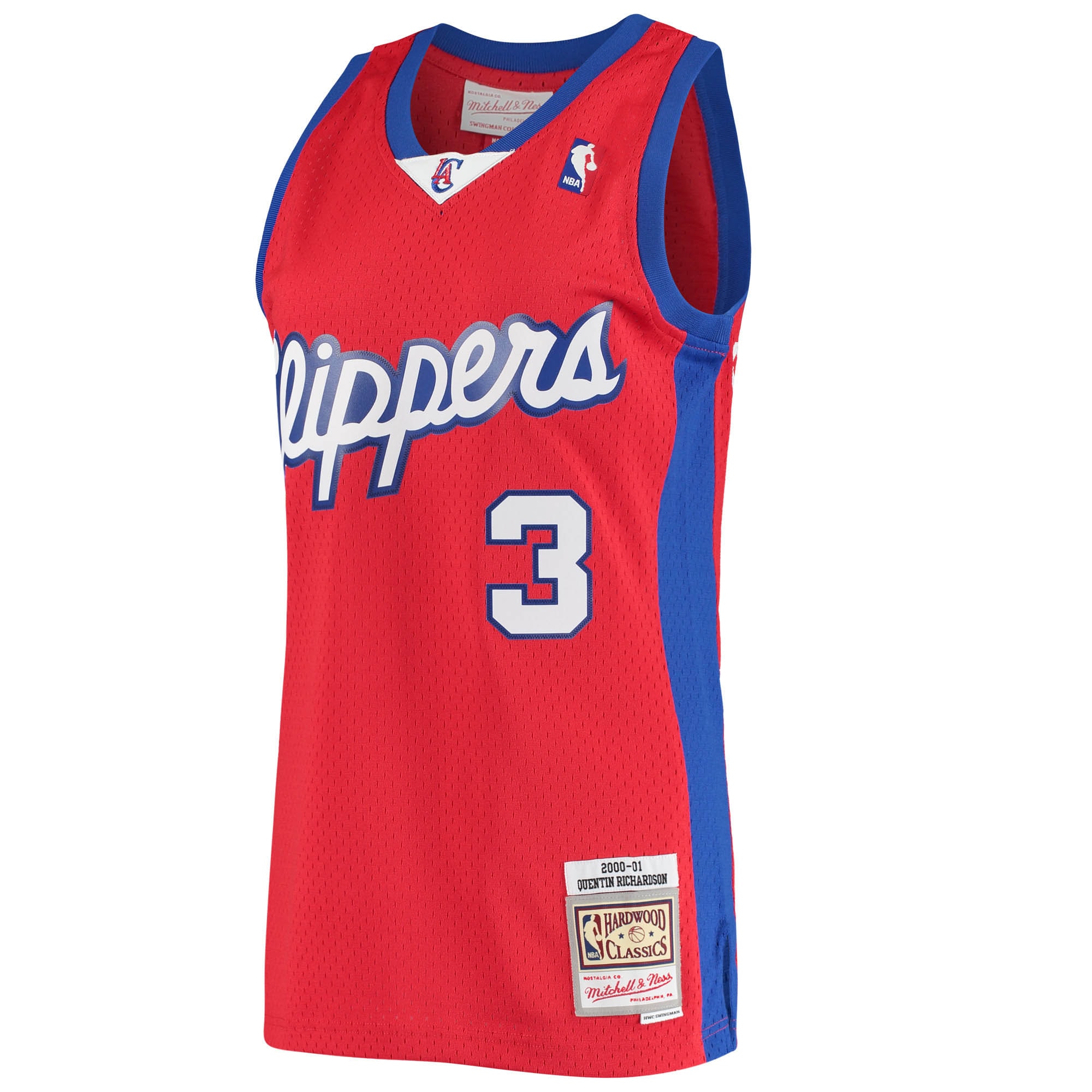 Alternative view of Men's Mitchell & Ness Quentin Richardson Red LA Clippers 2000/01 Hardwood Classics Swingman Basketball Jersey - Statement Edition - JS259 
