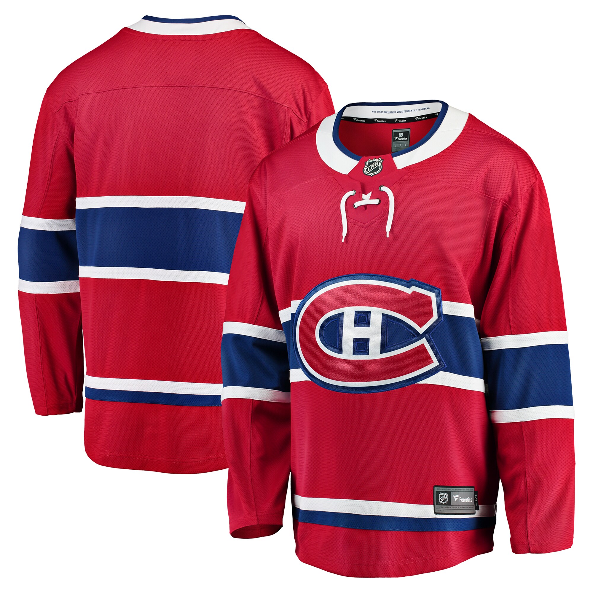 Men's Montreal Canadiens Red Breakaway Home Hockey Jersey - JS534 