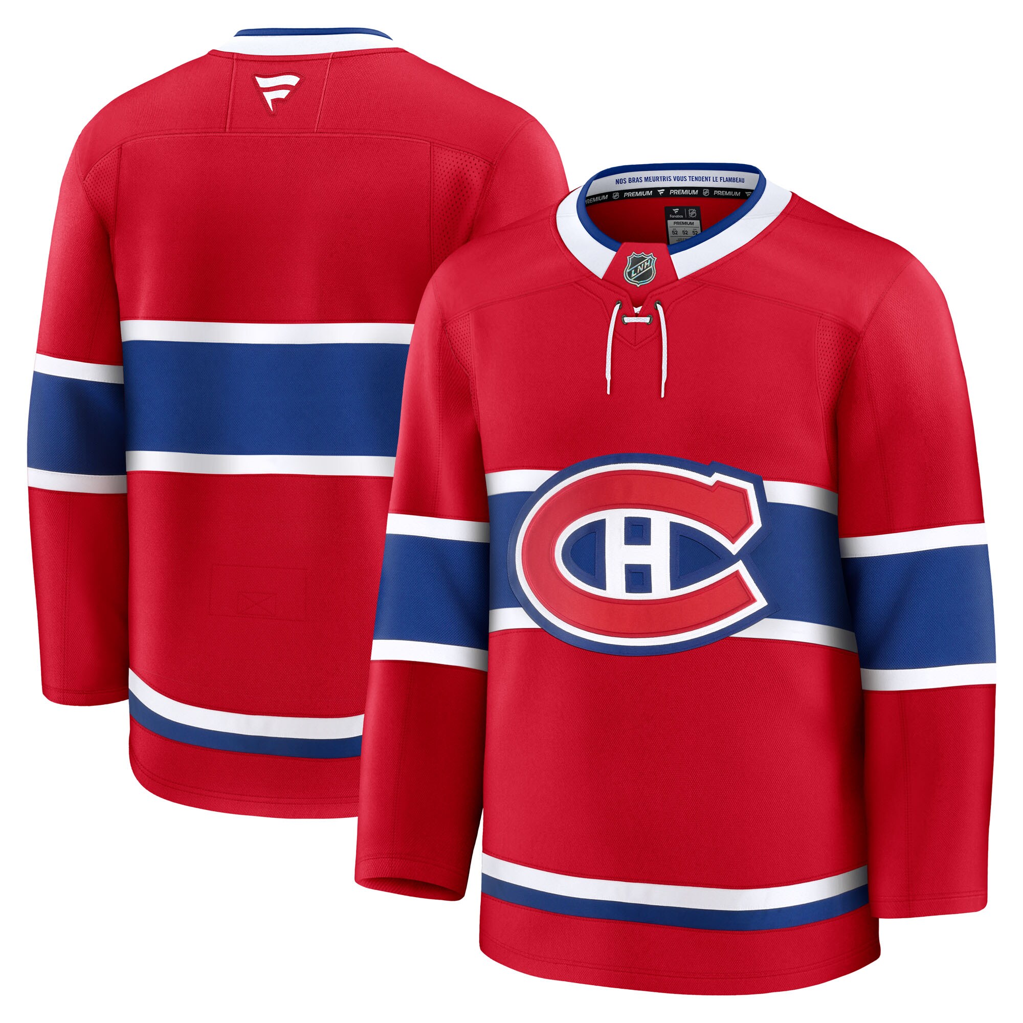 Men's Montreal Canadiens Red Home Premium Hockey Jersey - JS824 