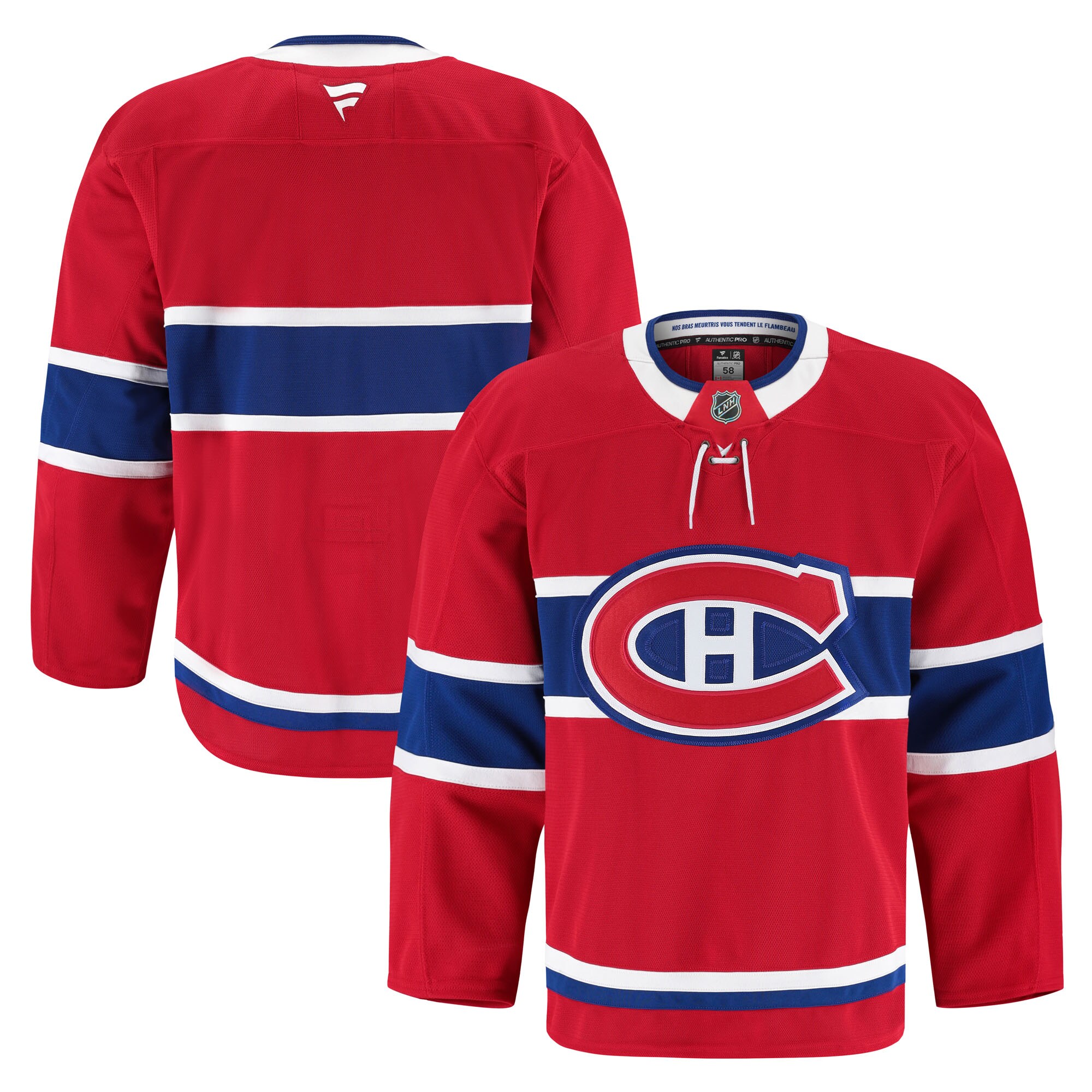 Men's Montreal Canadiens Red Home Pro Hockey Jersey - JS708 