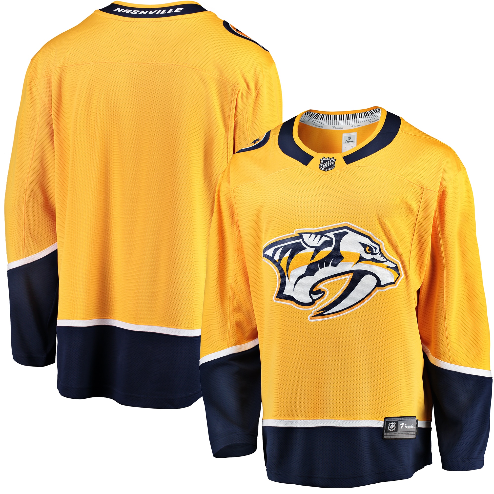 Men's Nashville Predators Gold Breakaway Home Hockey Jersey - JS299 