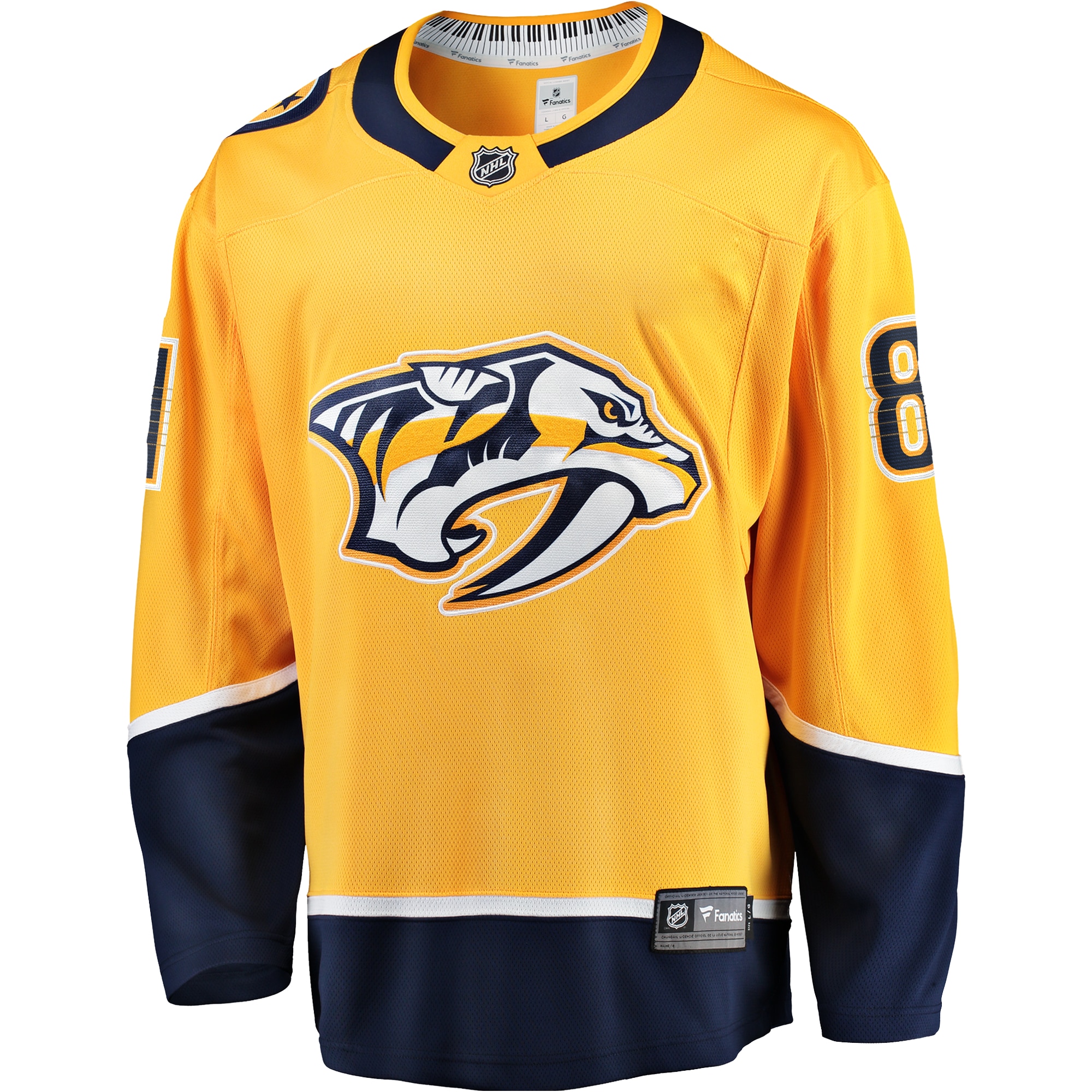 Alternative view of Men's Nashville Predators Jonathan Marchessault Gold Premier Breakaway Player Hockey Jersey - JS736 