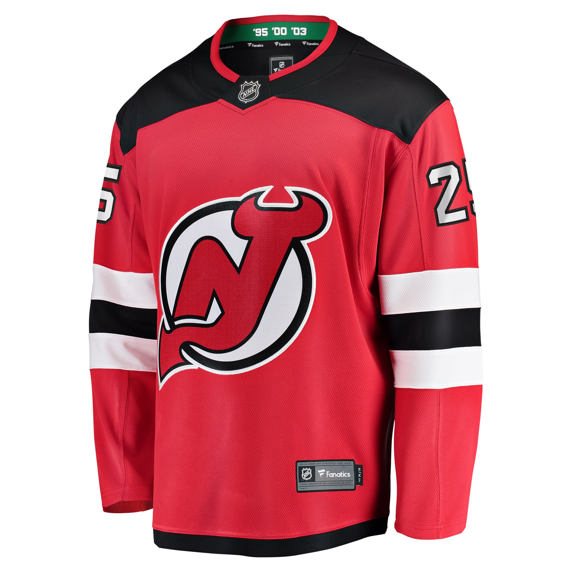 Alternative view of Men's New Jersey Devils Jacob Markstrom Red Home Premier Breakaway Player Jersey - JS761 