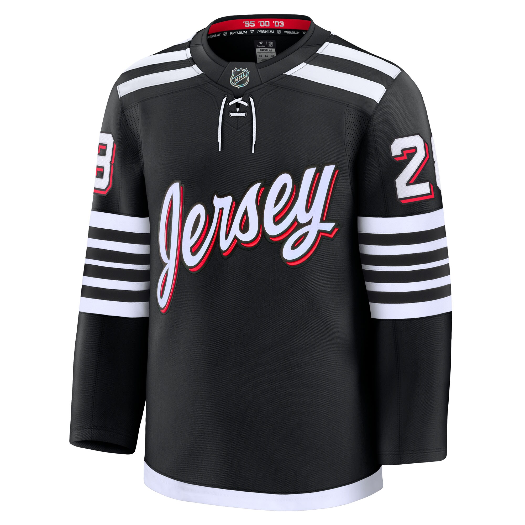 Alternative view of Men's New Jersey Devils Timo Meier Black Alternate Premium Jersey - JS545 