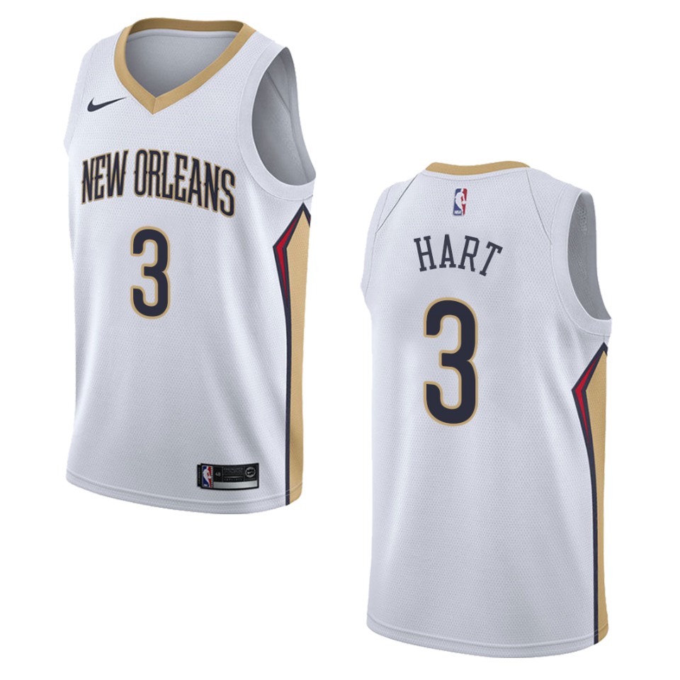Men's New Orleans Pelicans #3 Josh Hart Association Swingman Basketball Jersey - White