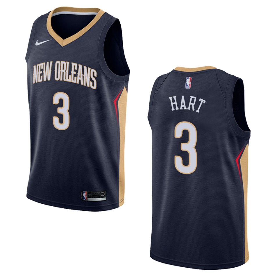 Men's New Orleans Pelicans #3 Josh Hart Icon Swingman Basketball Jersey - Navy
