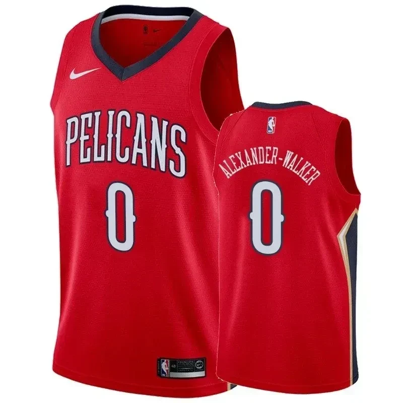 Men's New Orleans Pelicans Nickeil Alexander-walker 0 Statet Basketball Jersey - JS751 