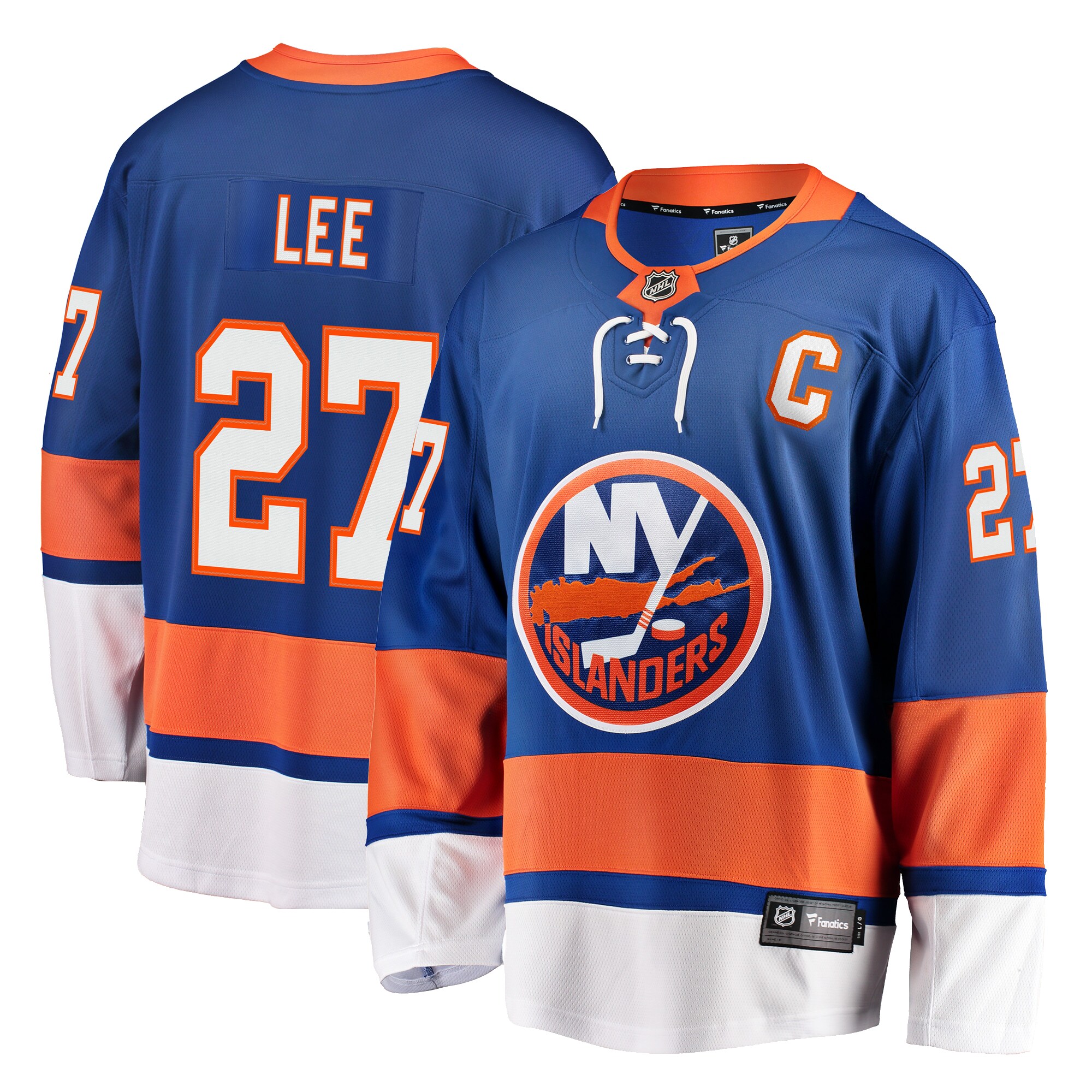 Men's New York Islanders Anders Lee Royal Home Premier Breakaway Player Hockey Jersey - JS619 