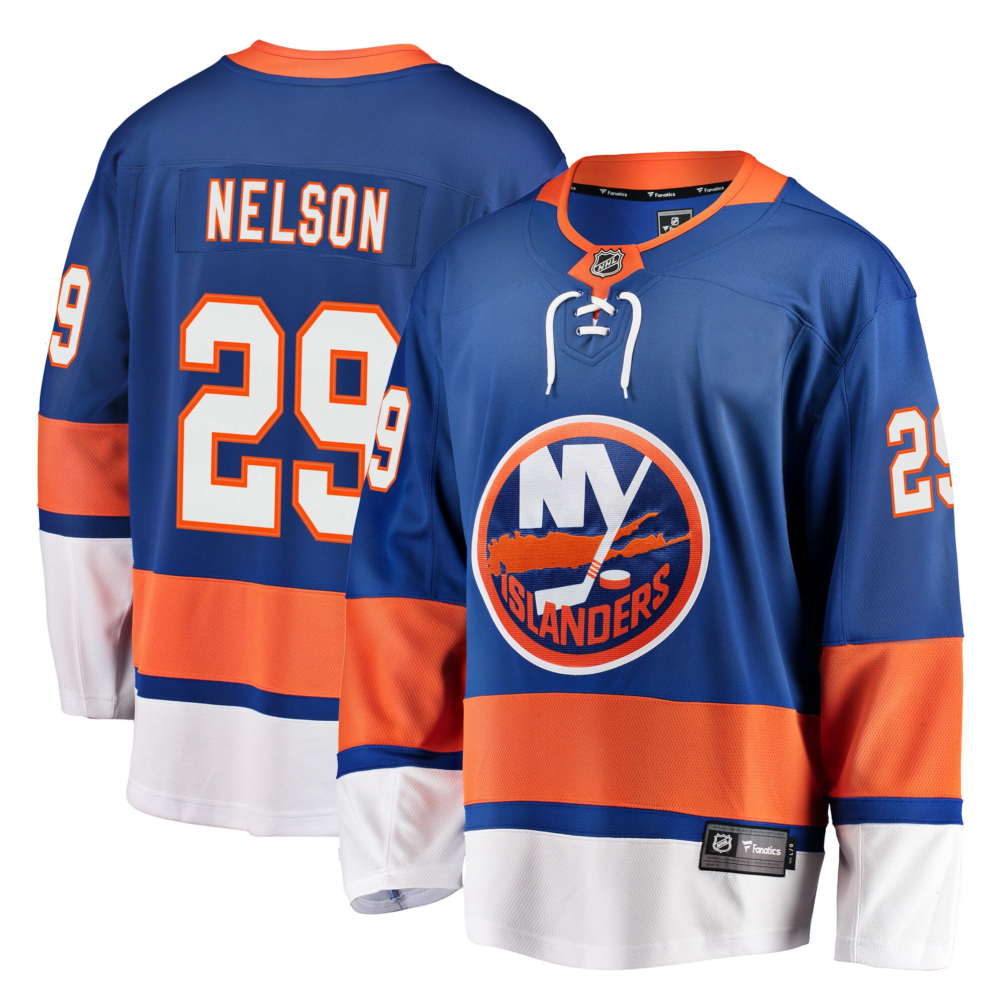 Men's New York Islanders Brock Nelson Royal Breakaway Player Hockey Jersey - JS549 