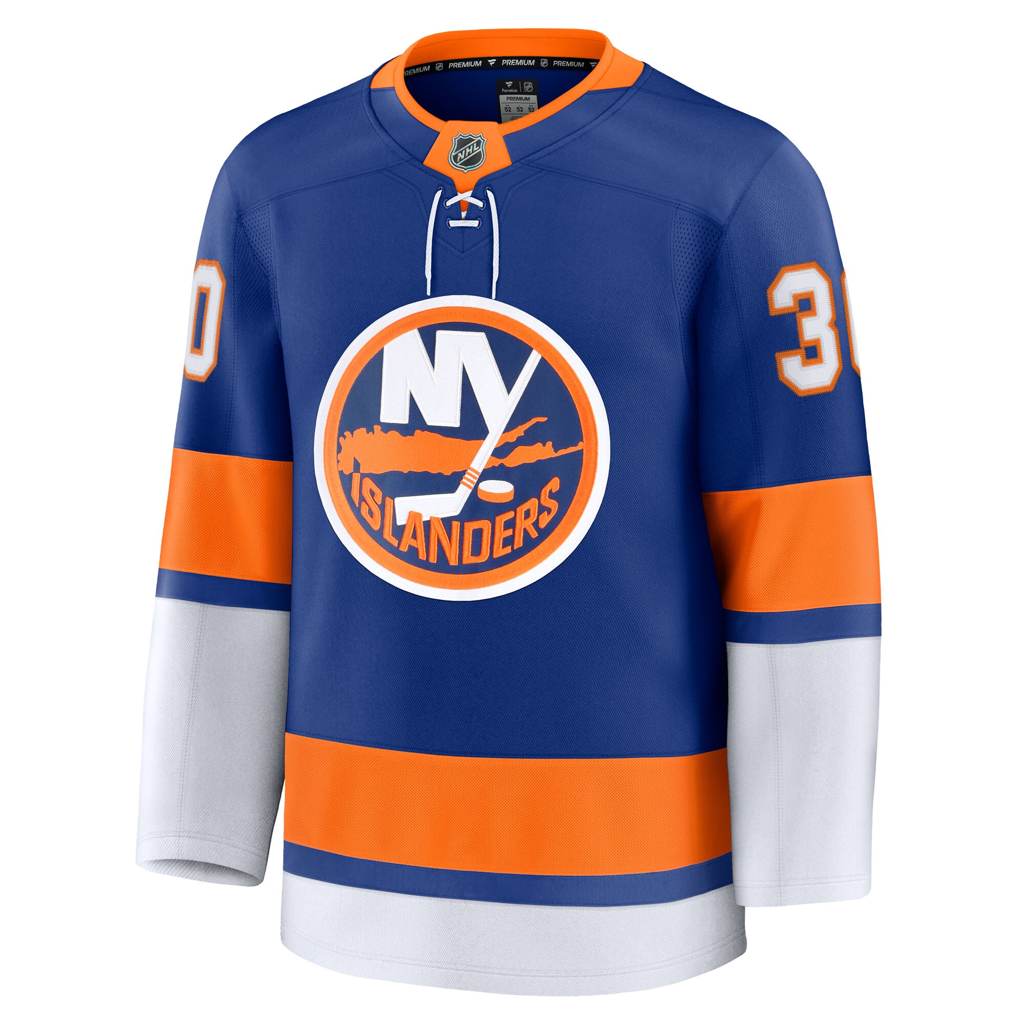 Alternative view of Men's New York Islanders Ilya Sorokin Royal Home Premium Hockey Jersey - JS587 