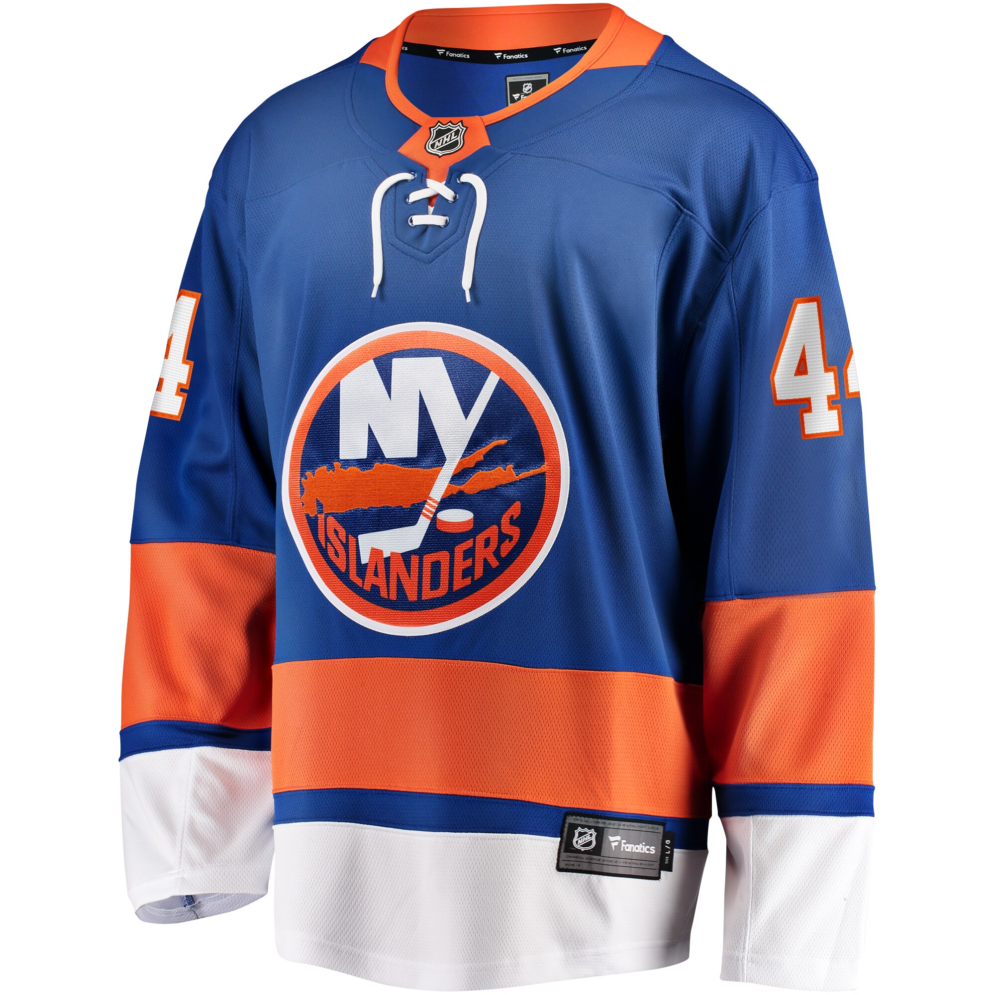 Alternative view of Men's New York Islanders Jean-Gabriel Pageau Blue Breakaway Player Hockey Jersey - JS341 