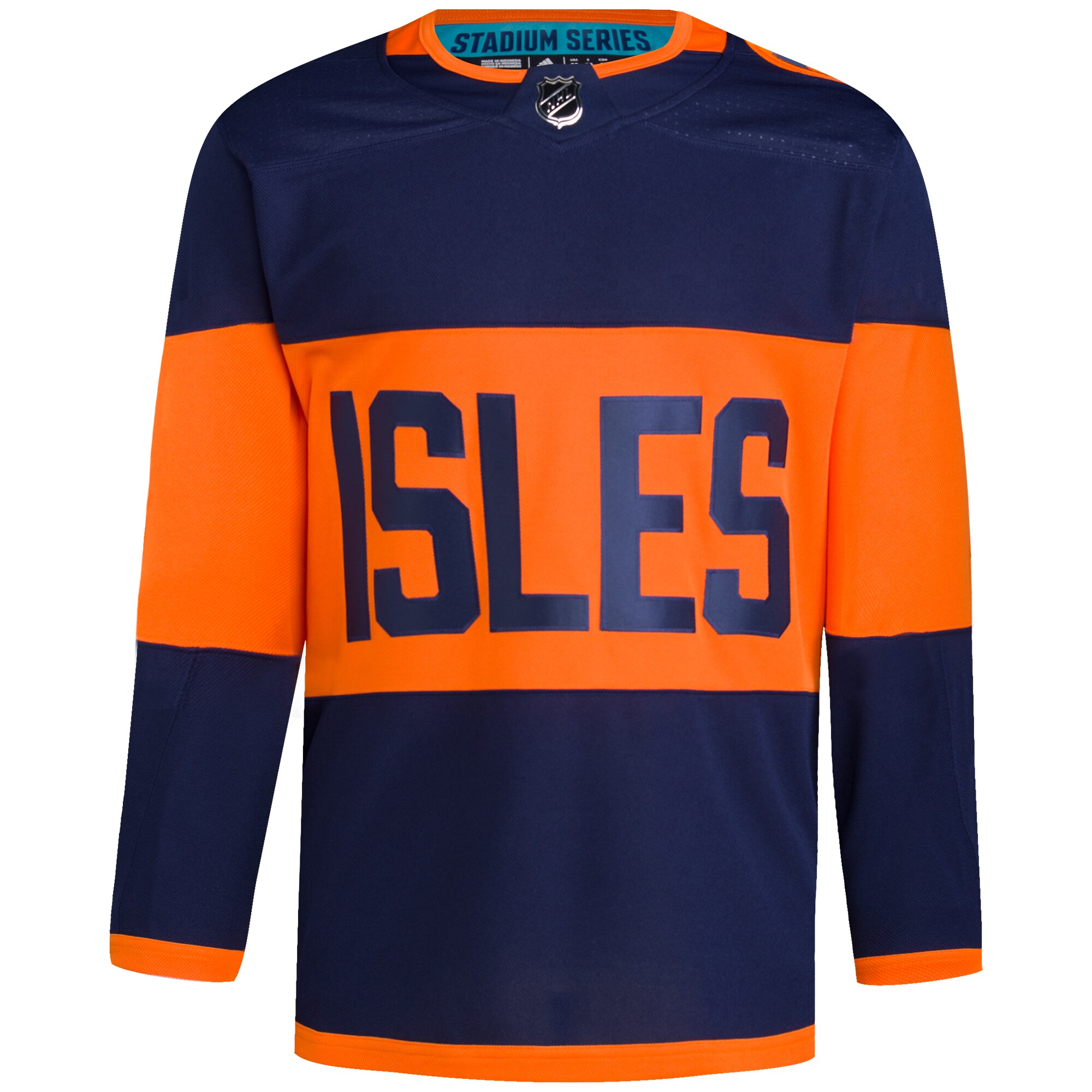 Alternative view of Men's New York Islanders Navy 2024 NHL Stadium Series Primegreen Hockey Jersey - JS786 