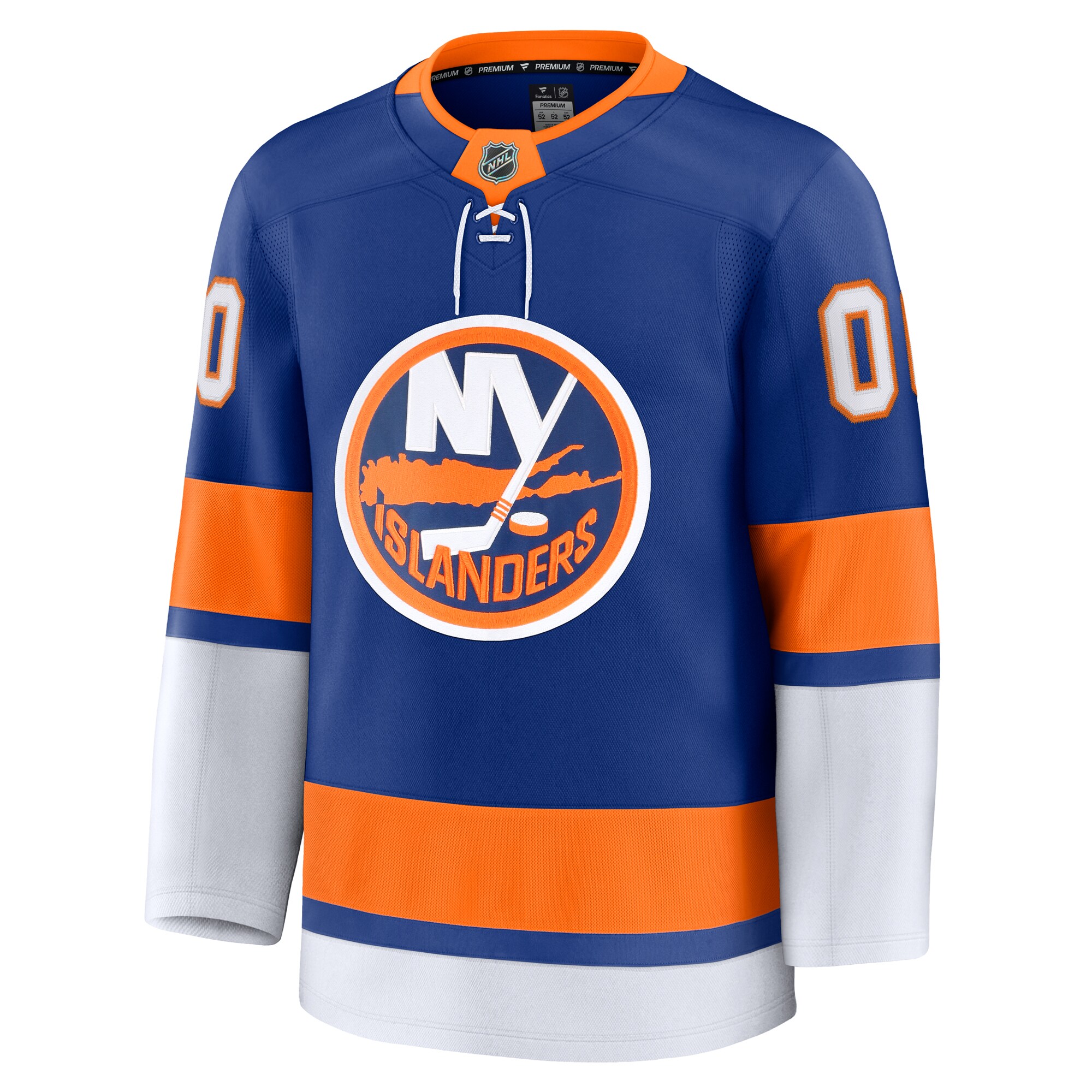 Alternative view of Men's New York Islanders Royal Home Premium Custom Hockey Jersey - JS451 