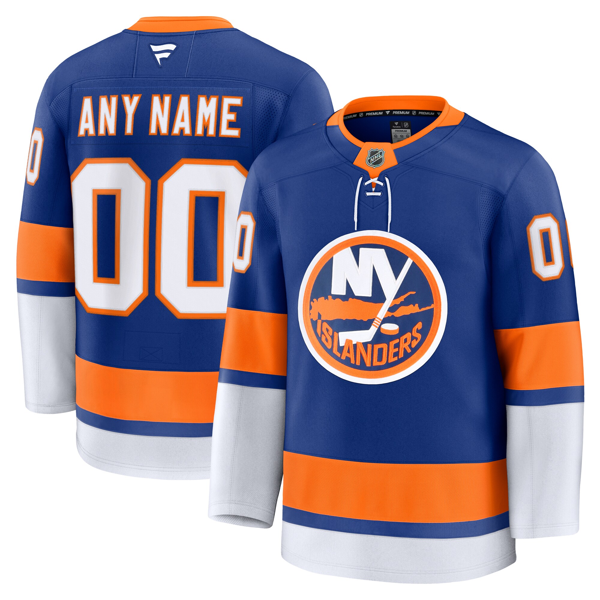 Men's New York Islanders Royal Home Premium Custom Hockey Jersey - JS837 