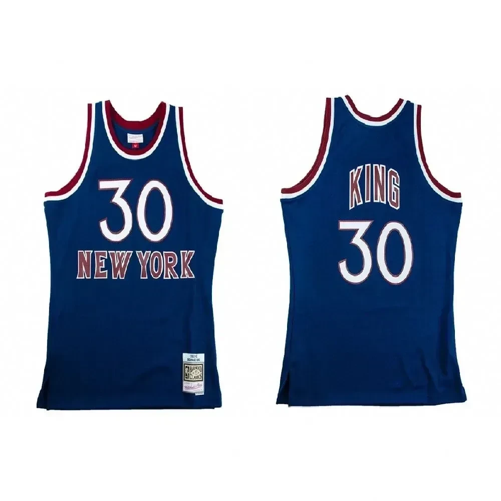 Men's New York Knicks Bernard King 30 Hardwood Classics Basketball Jersey - JS136 