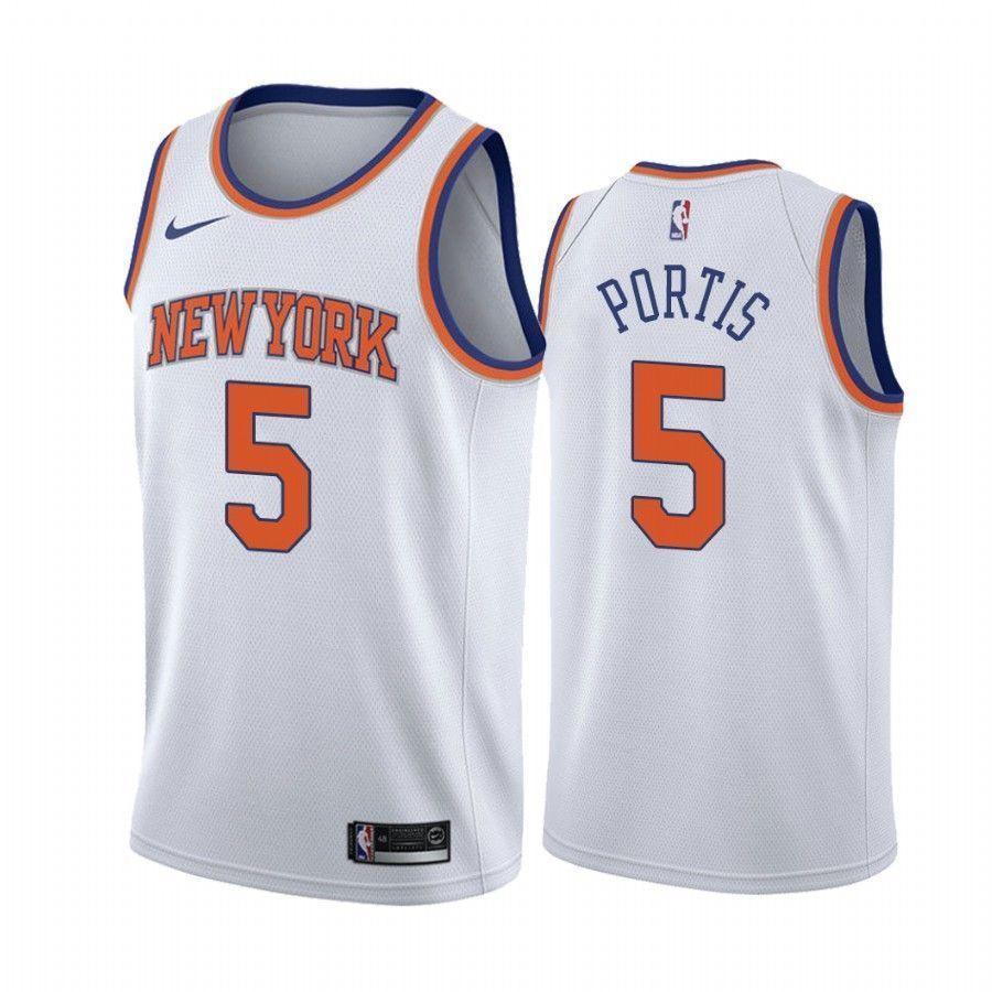 Men's New York Knicks Bobby Portis 1 Association Basketball Jersey - JS886 