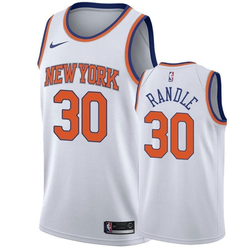 Men's New York Knicks Julius Randle 30 Association Basketball Jersey - JS161 