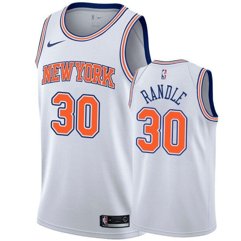 Men's New York Knicks Julius Randle 30 Statet Basketball Jersey - JS194 