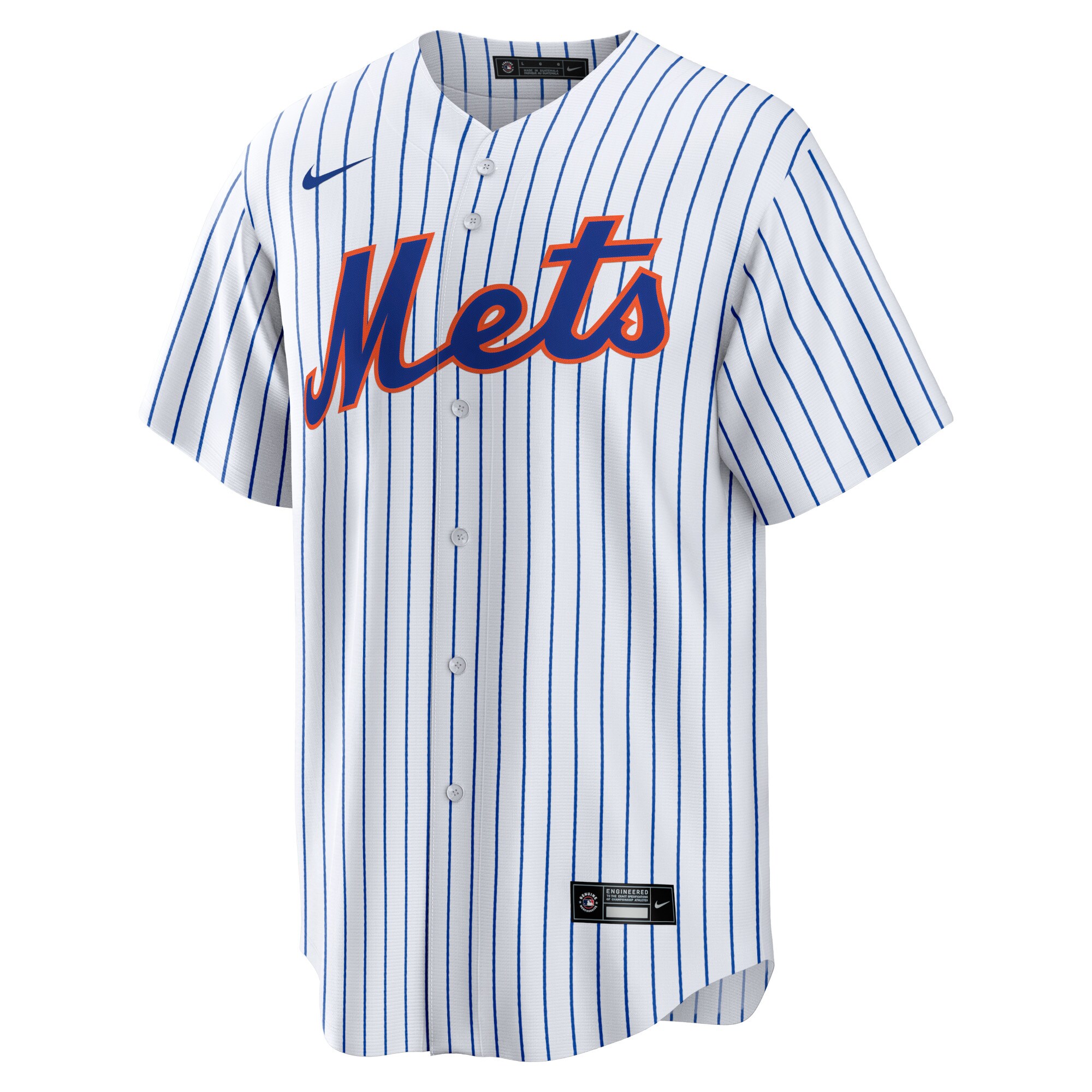 Alternative view of Men's New York Mets Dwight Gooden White Home Player Baseball Jersey 