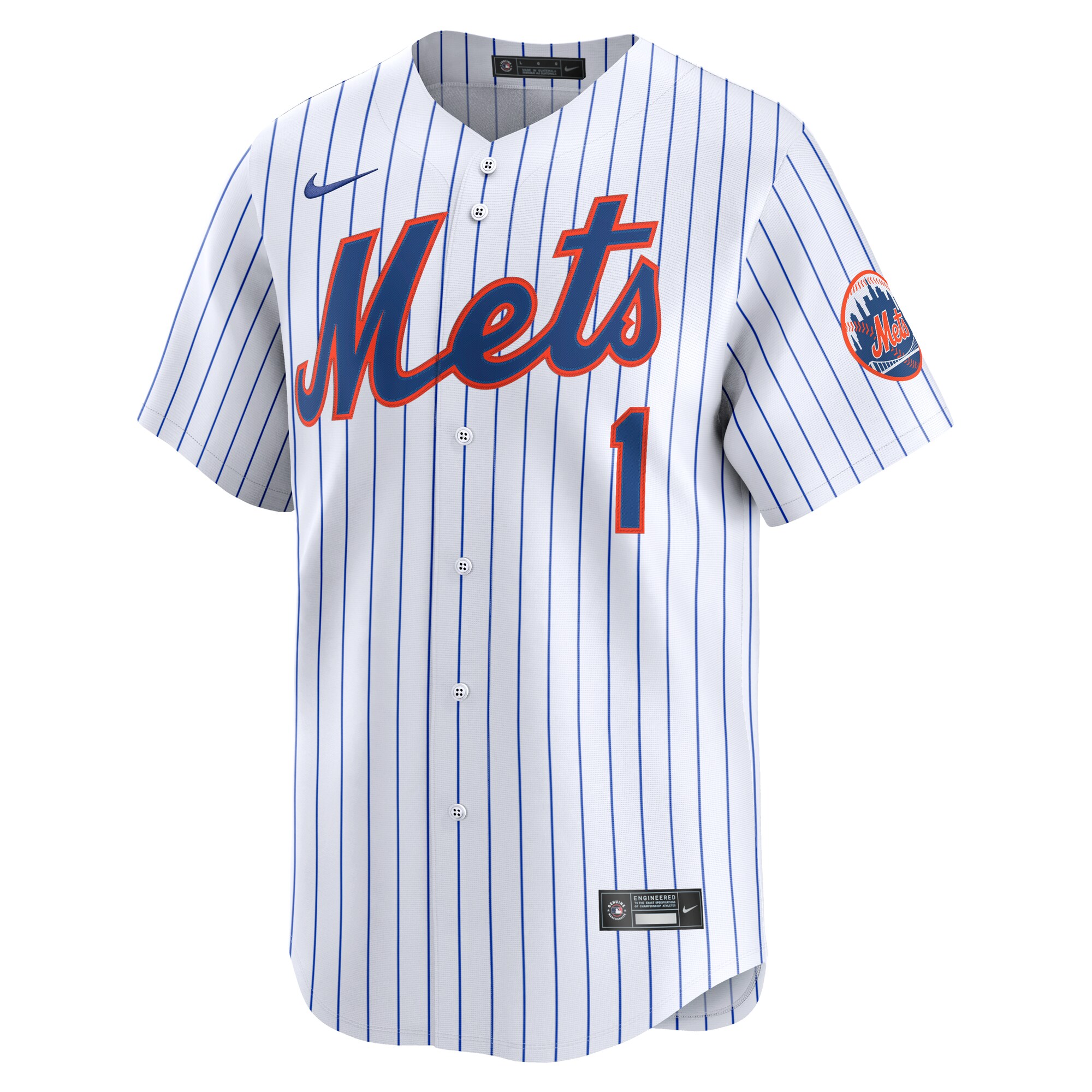 Alternative view of Men's New York Mets Jeff McNeil White Alternate Limited Player Baseball Jersey 