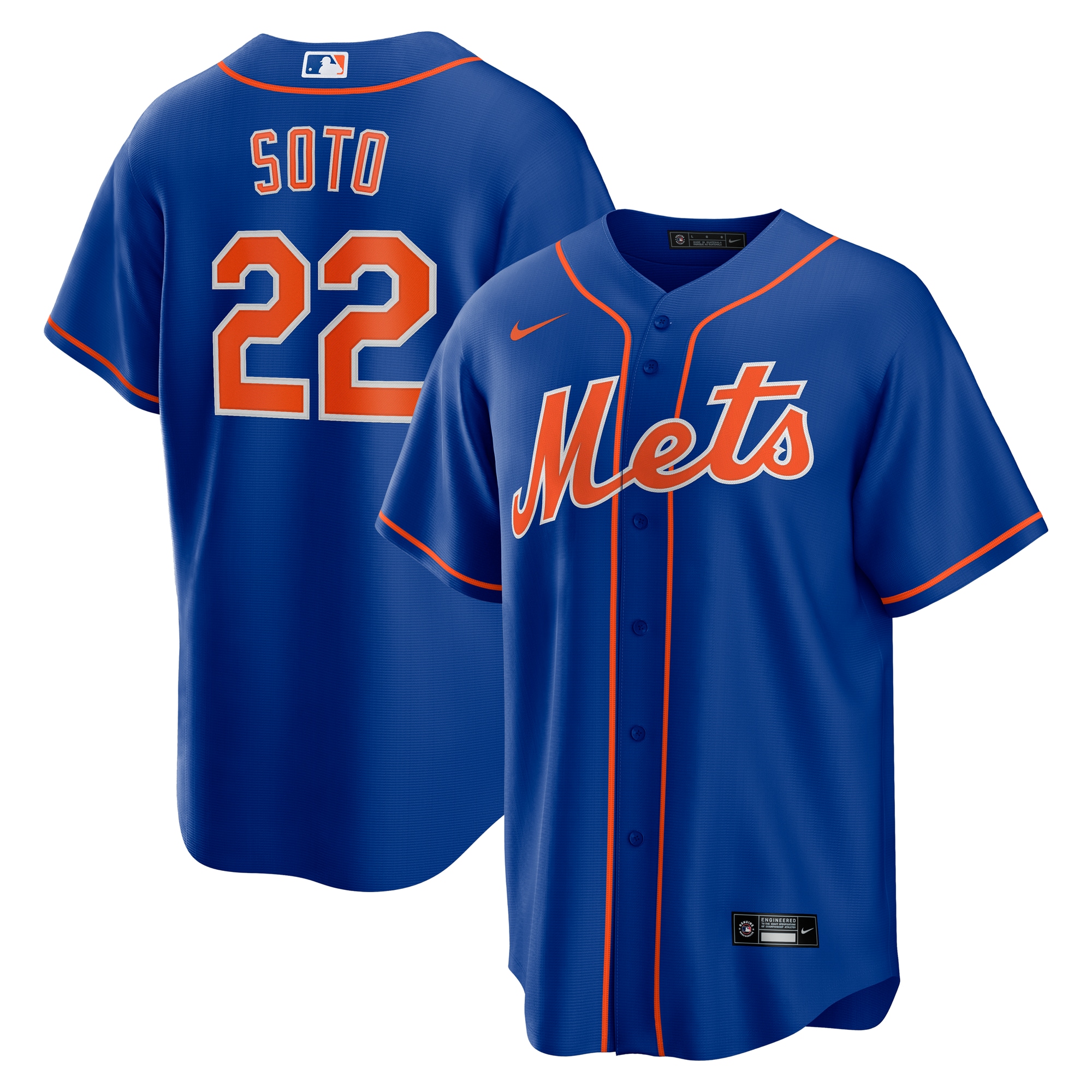 Men's New York Mets Juan Soto Royal Player Baseball Jersey 
