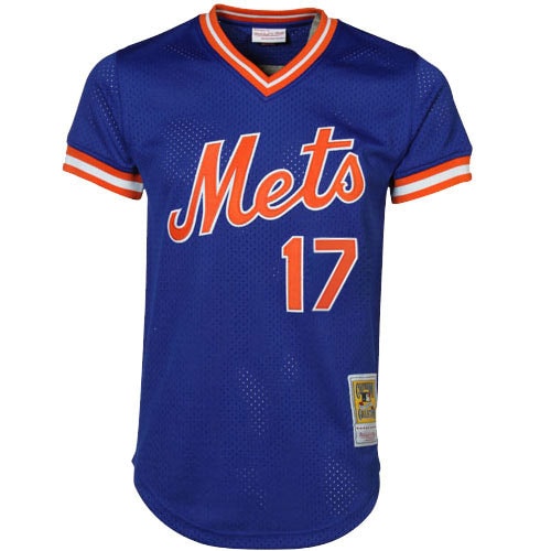 Alternative view of Men's New York Mets Keith Hernandez Mitchell & Ness Royal Cooperstown Mesh Batting Practice Baseball Jersey 