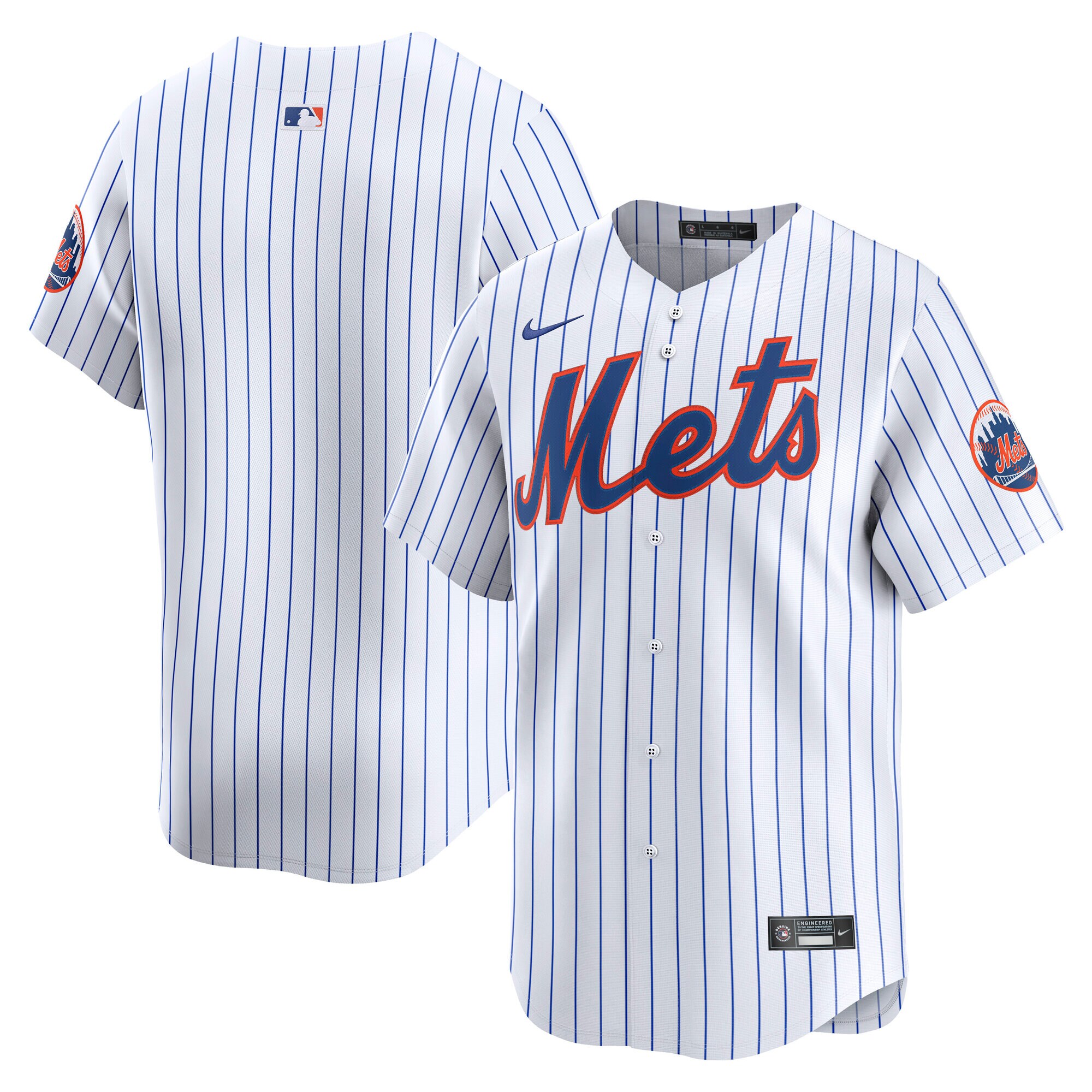 Men's New York Mets White Home Limited Baseball Jersey 
