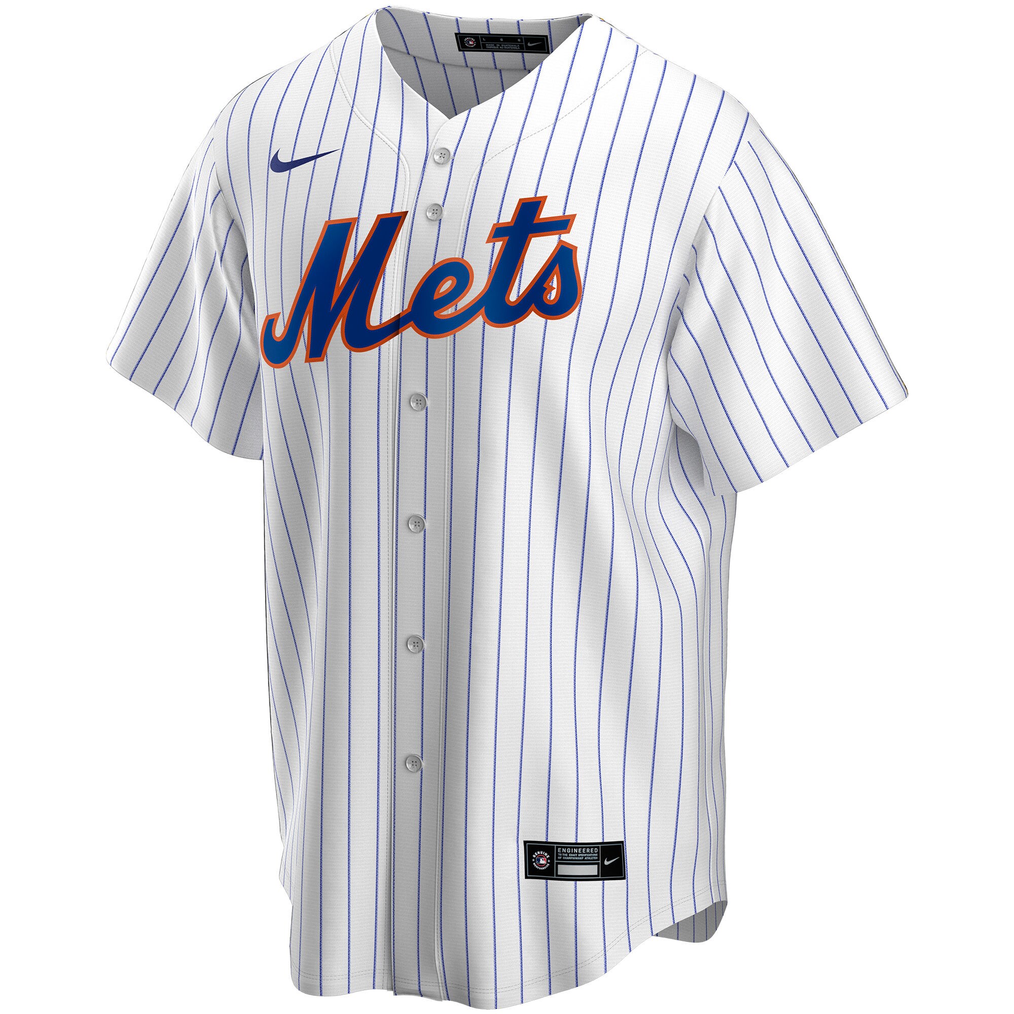 Alternative view of Men's New York Mets White Home Pick-A-Player Retired Roster Baseball Jersey 