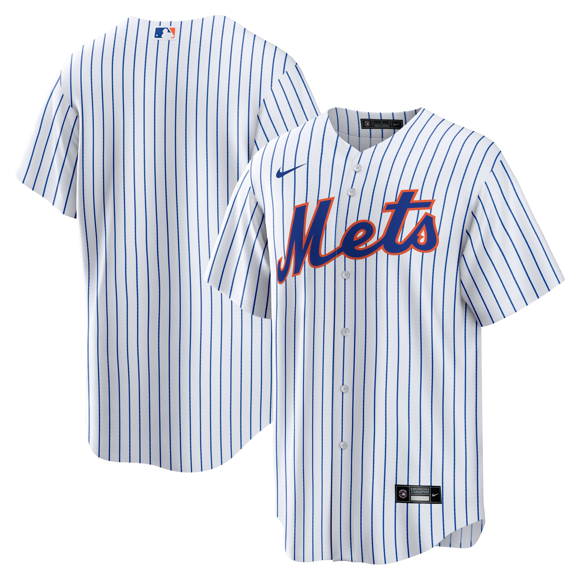 Men's New York Mets White Home Team Baseball Jersey 